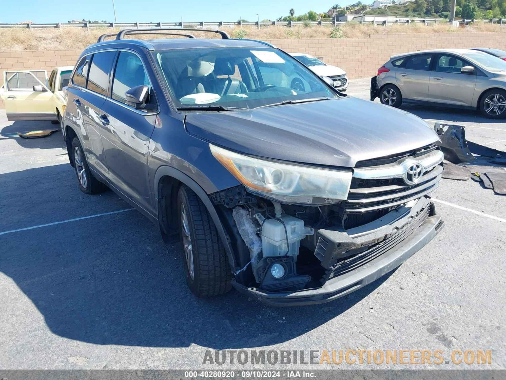 5TDJKRFH7FS151794 TOYOTA HIGHLANDER 2015