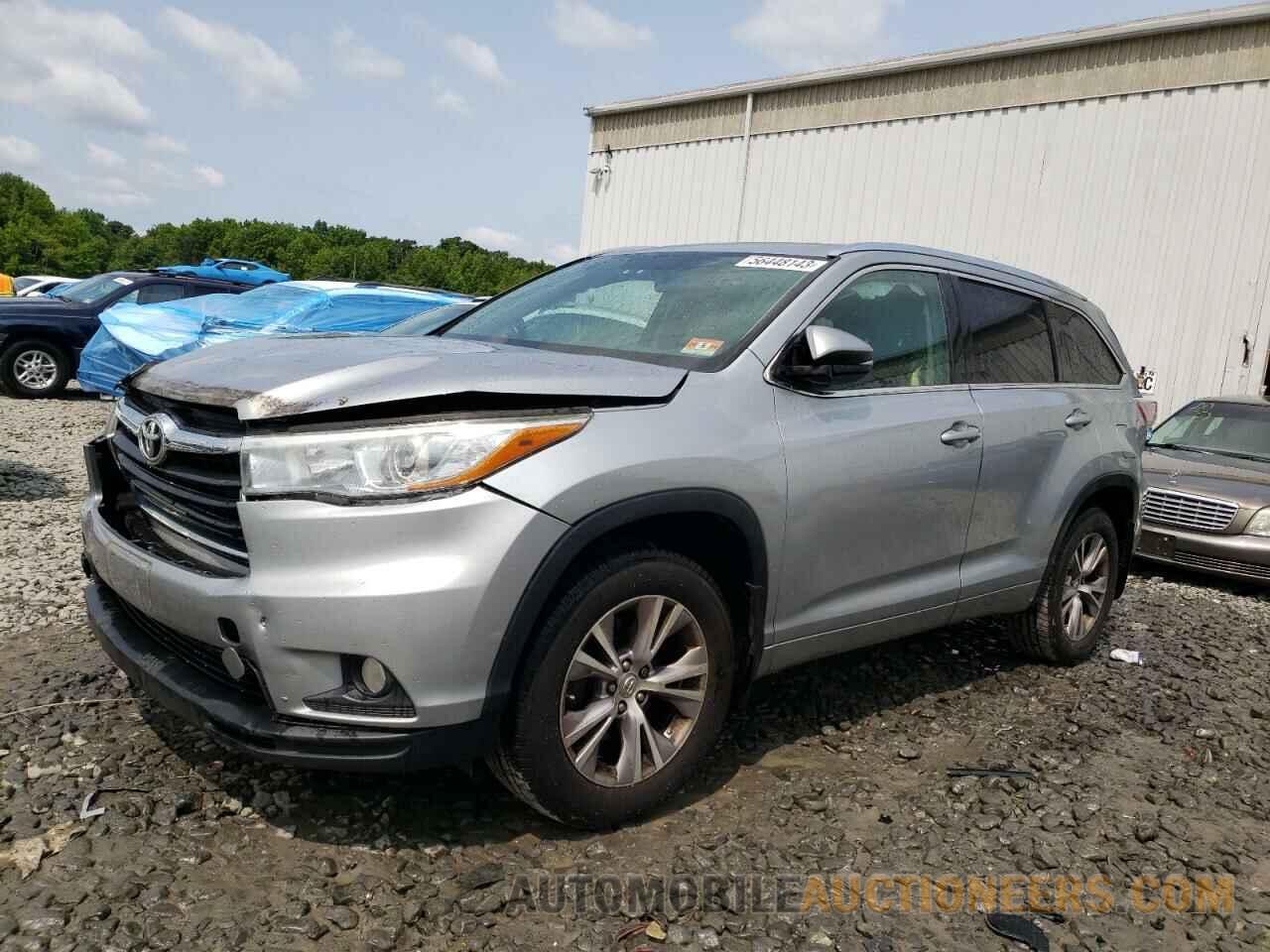 5TDJKRFH7FS166540 TOYOTA HIGHLANDER 2015