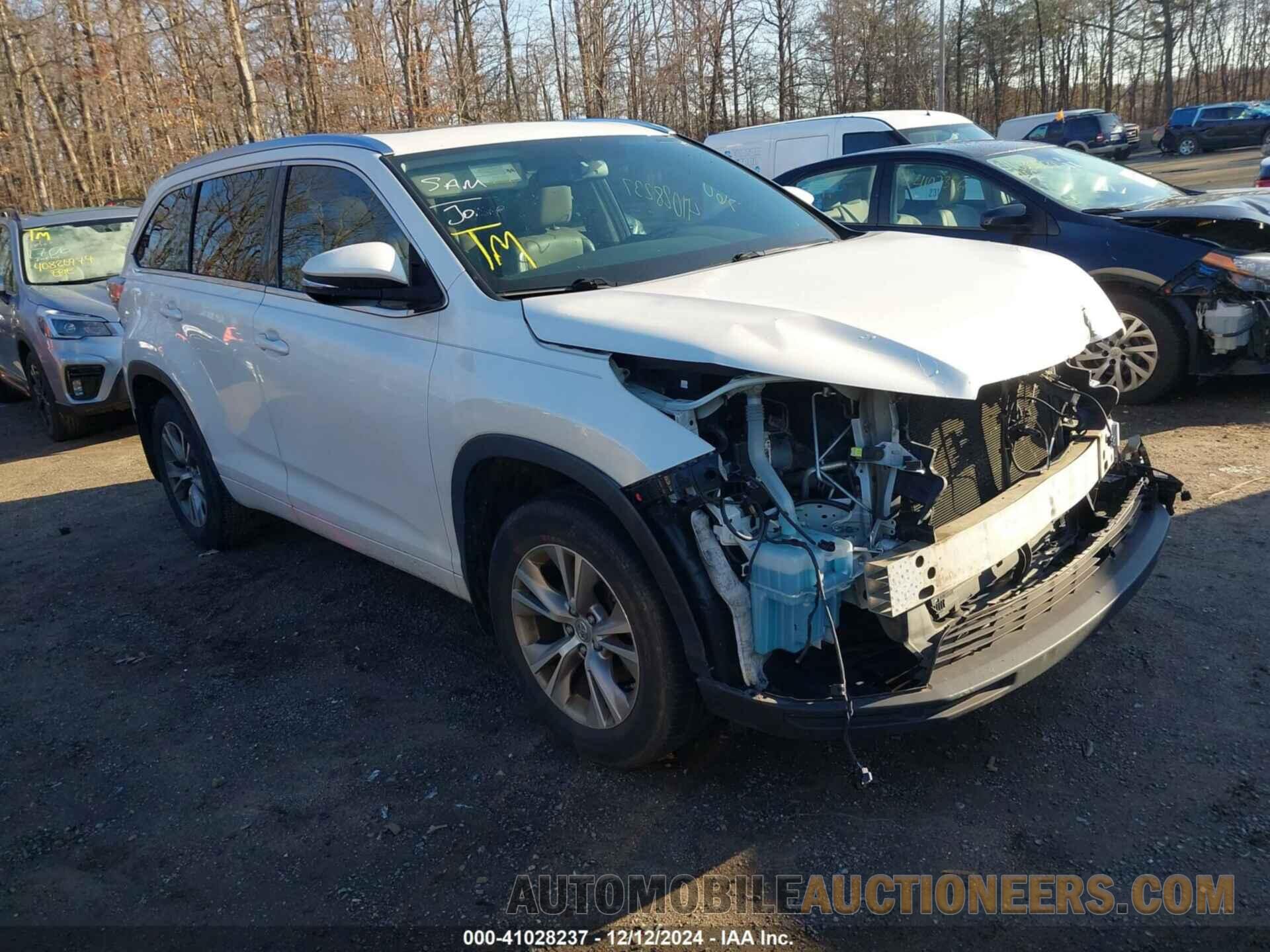 5TDJKRFH7FS178493 TOYOTA HIGHLANDER 2015