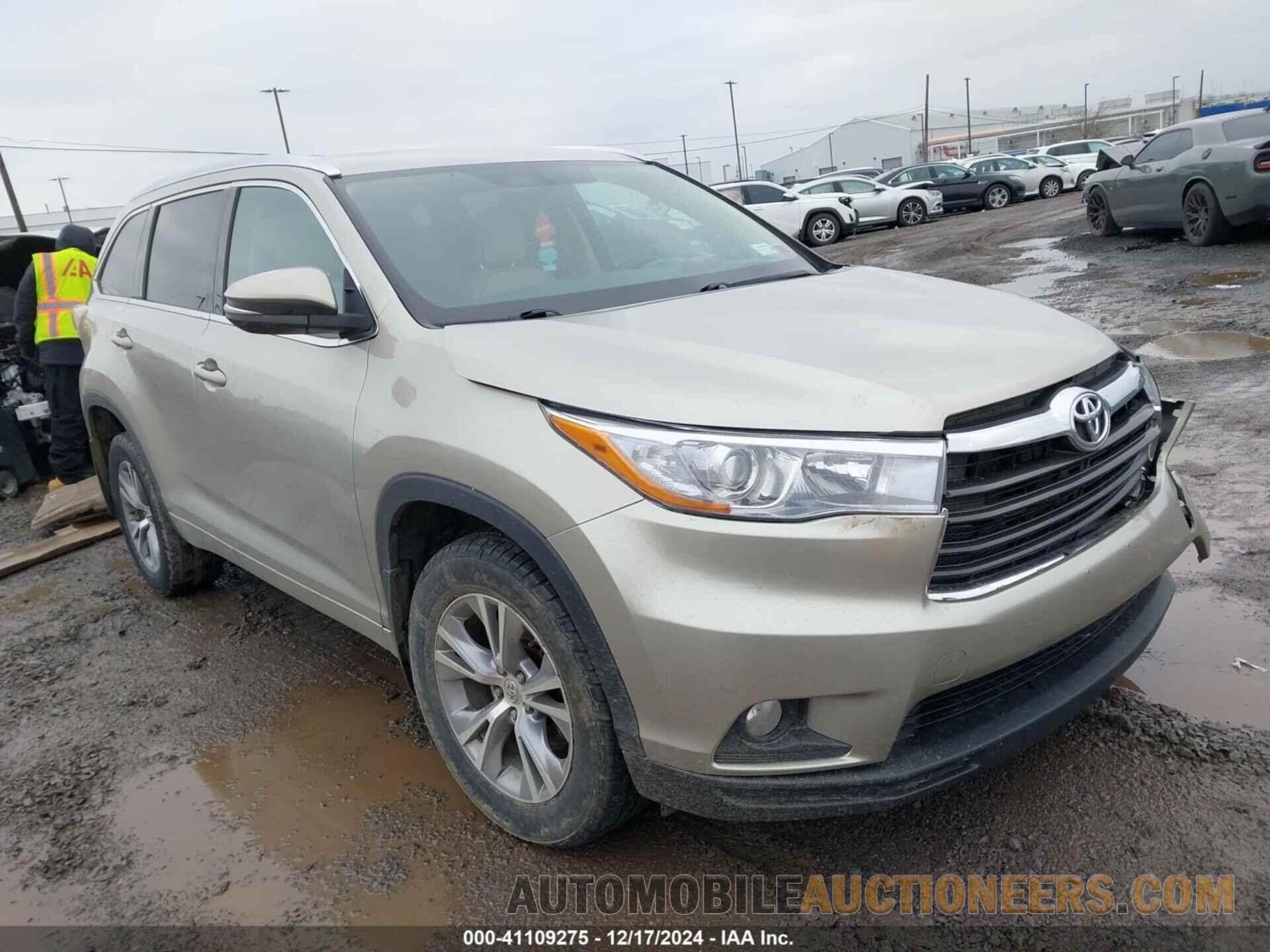 5TDJKRFH7FS205823 TOYOTA HIGHLANDER 2015