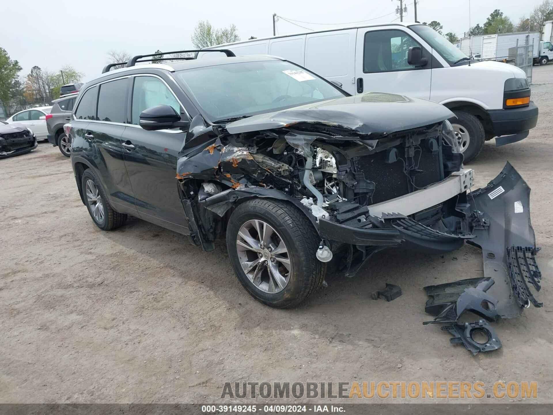 5TDJKRFH7FS221097 TOYOTA HIGHLANDER 2015