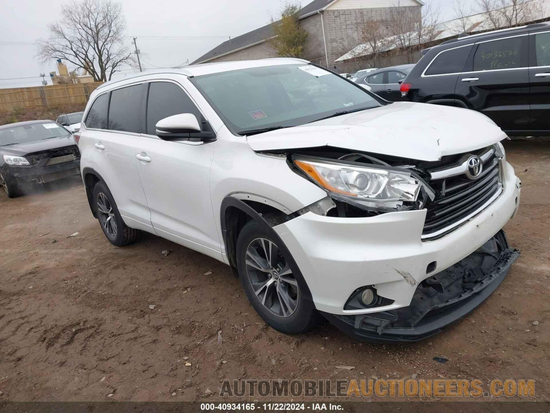 5TDJKRFH7GS226060 TOYOTA HIGHLANDER 2016