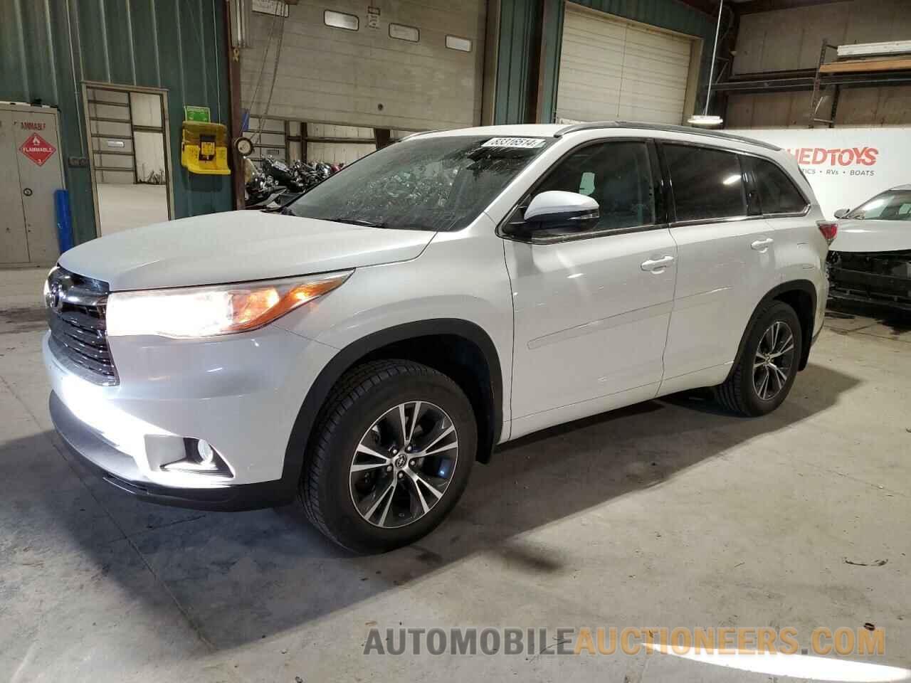 5TDJKRFH7GS231212 TOYOTA HIGHLANDER 2016