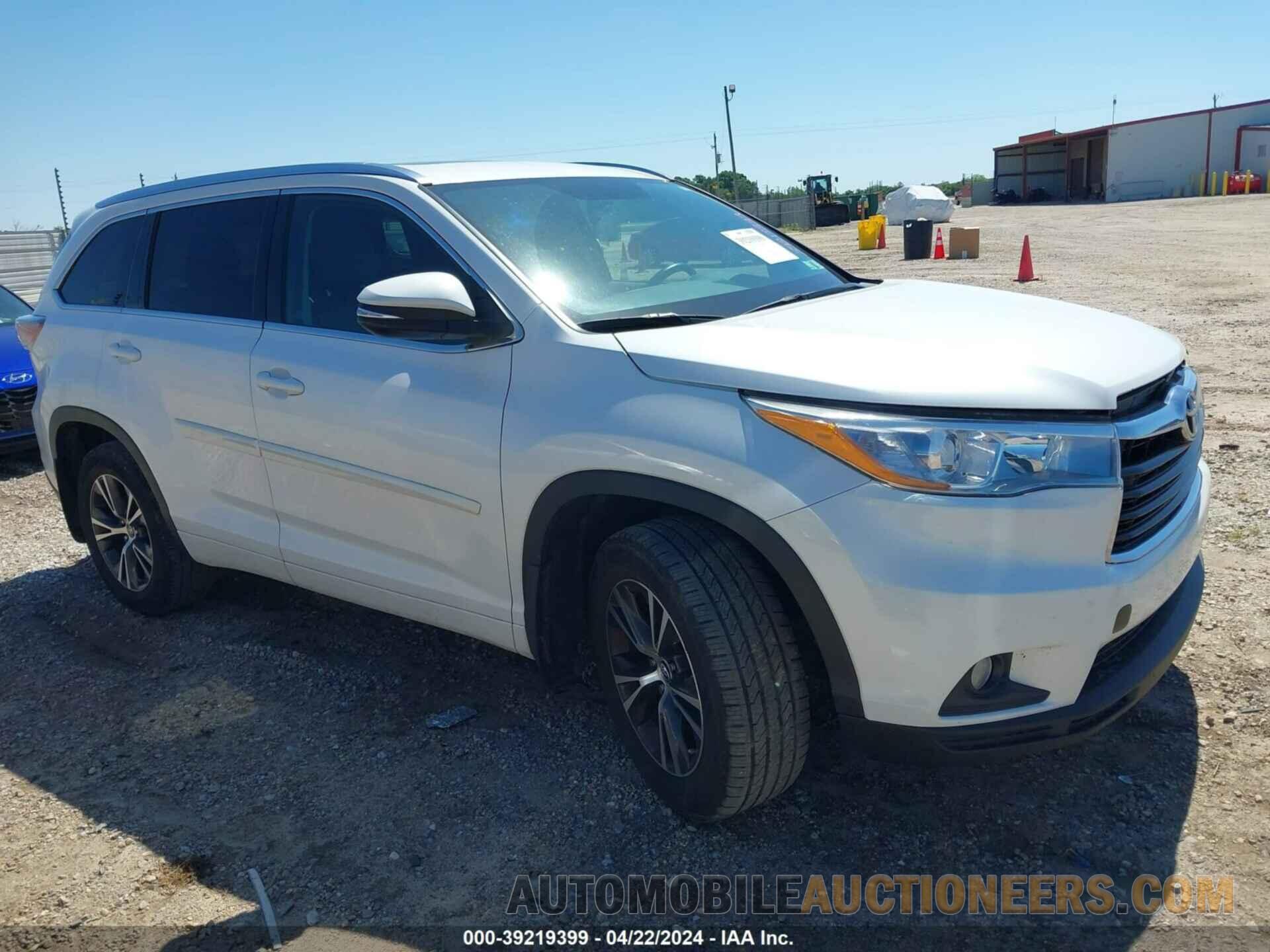 5TDJKRFH7GS271757 TOYOTA HIGHLANDER 2016