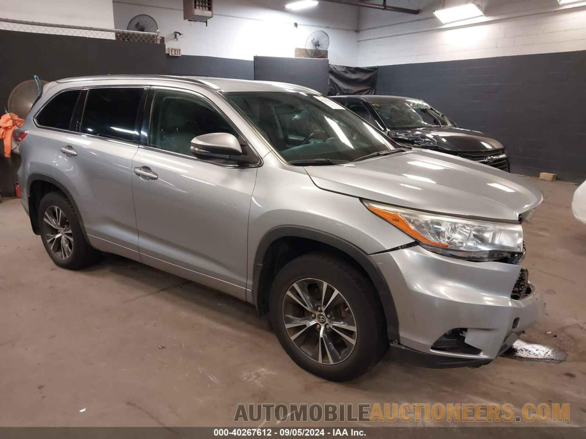 5TDJKRFH7GS285755 TOYOTA HIGHLANDER 2016