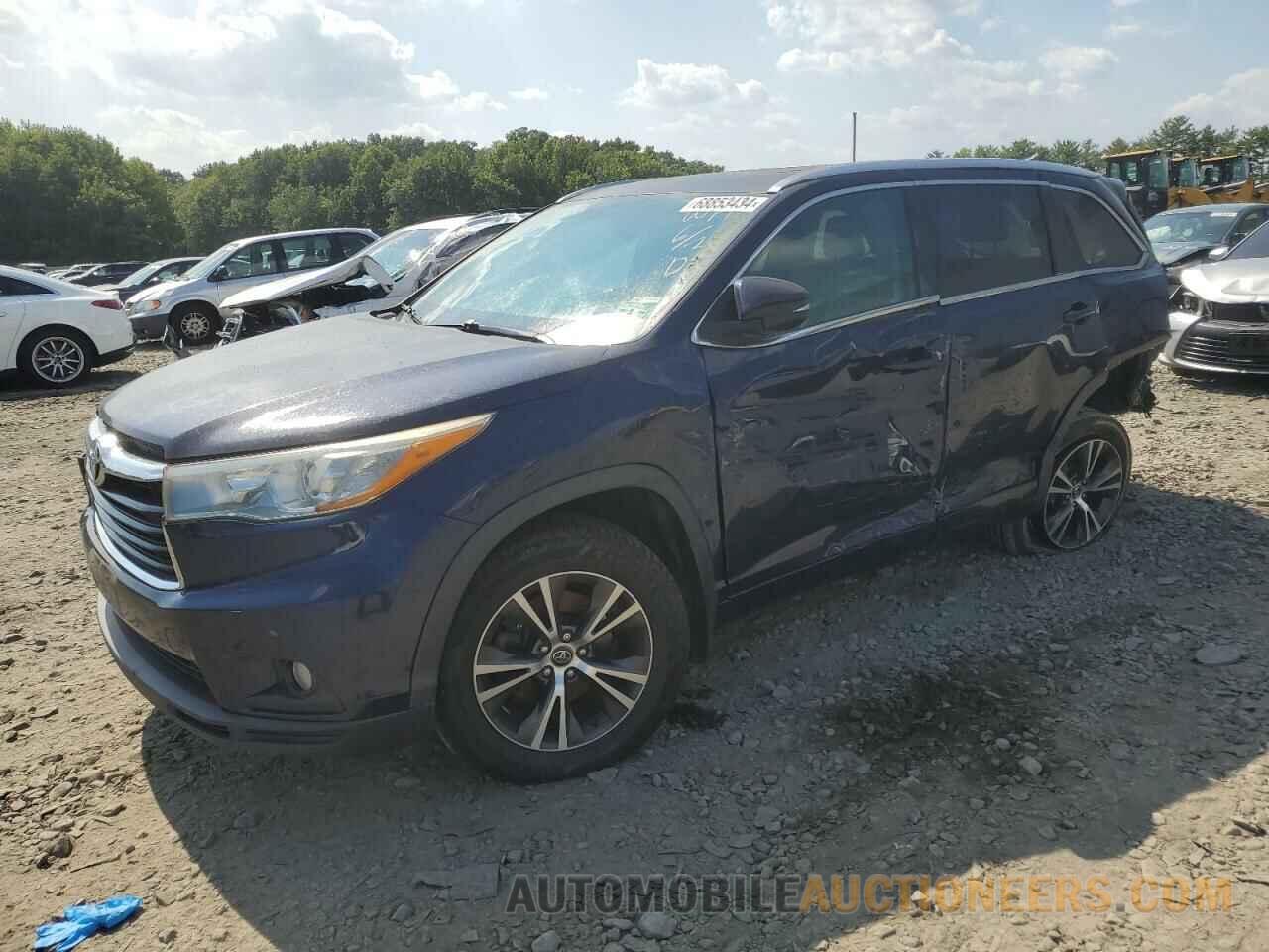 5TDJKRFH7GS295525 TOYOTA HIGHLANDER 2016