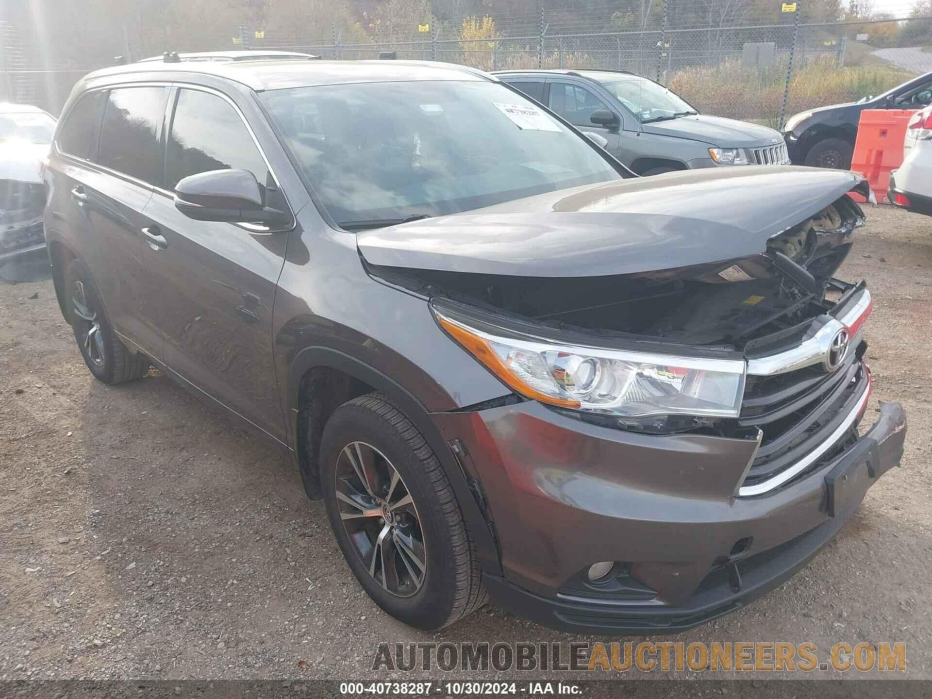 5TDJKRFH7GS320696 TOYOTA HIGHLANDER 2016