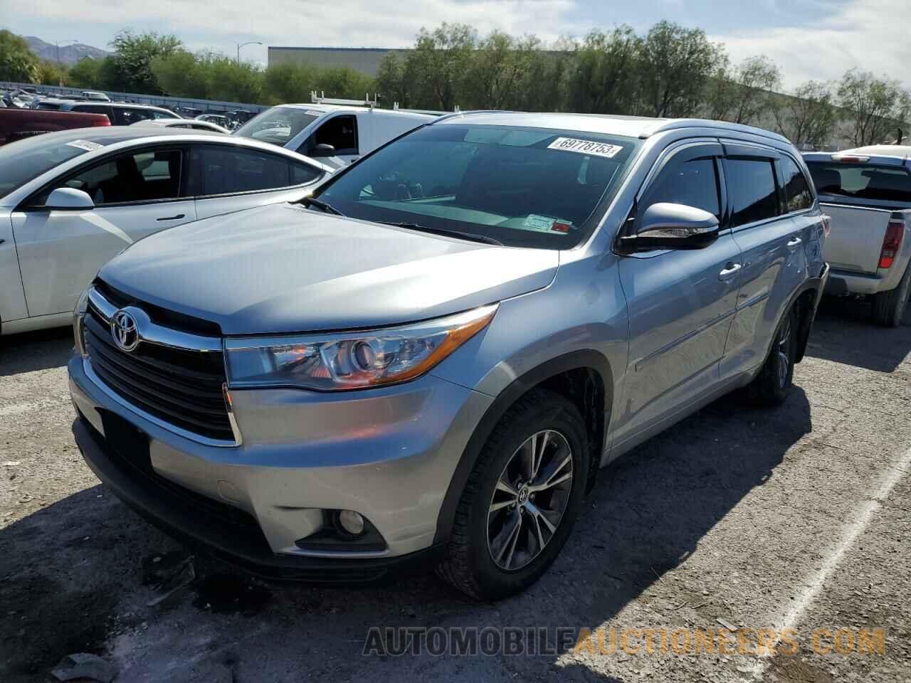 5TDJKRFH7GS323436 TOYOTA HIGHLANDER 2016