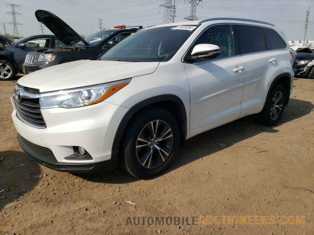 5TDJKRFH7GS335733 TOYOTA HIGHLANDER 2016