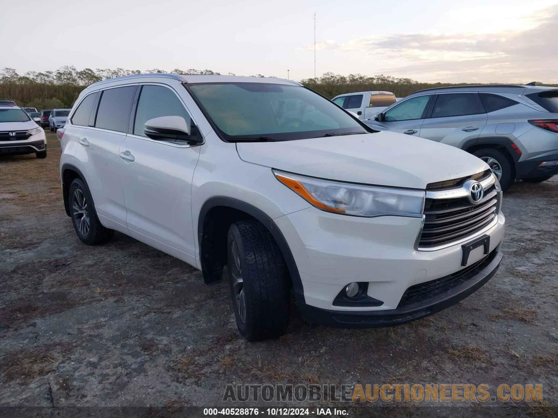 5TDJKRFH7GS338907 TOYOTA HIGHLANDER 2016