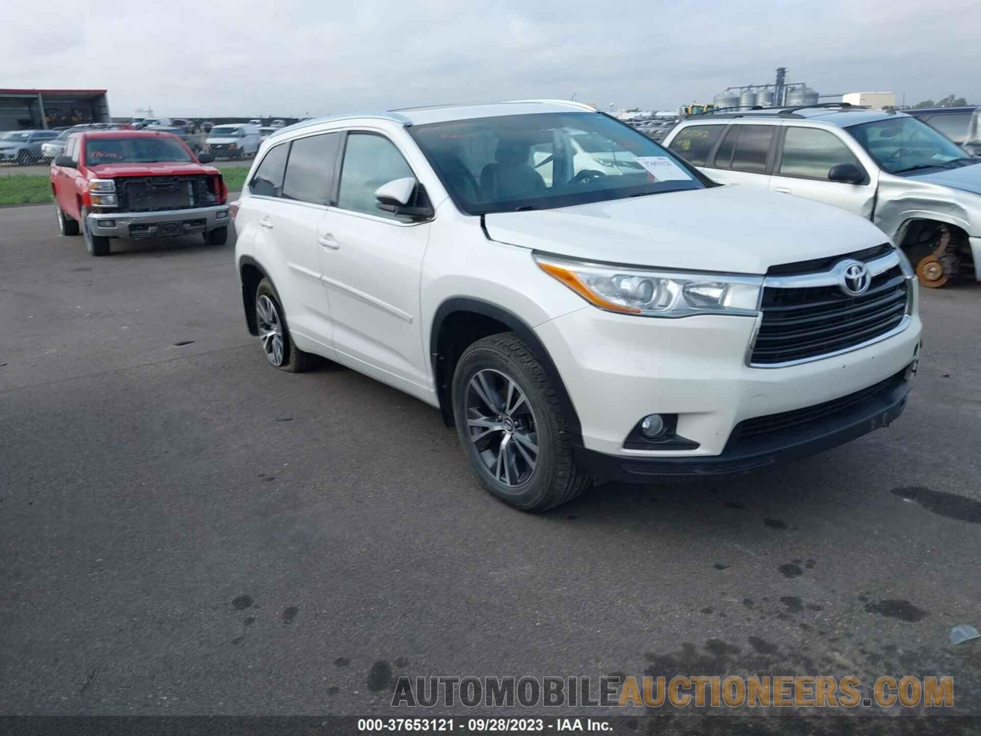 5TDJKRFH7GS351222 TOYOTA HIGHLANDER 2016