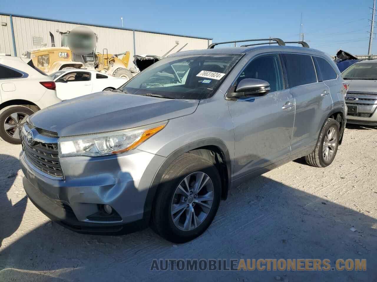 5TDJKRFH8FS079293 TOYOTA HIGHLANDER 2015