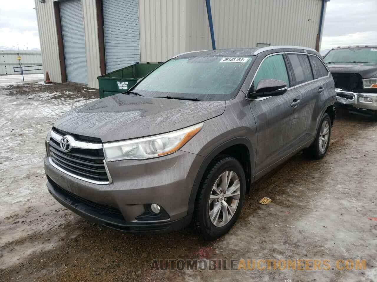 5TDJKRFH8FS081884 TOYOTA HIGHLANDER 2015