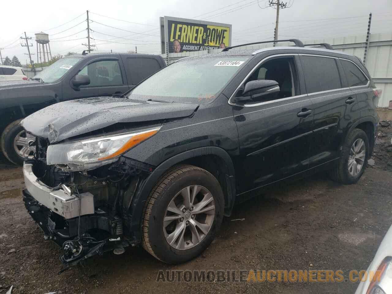 5TDJKRFH8FS090875 TOYOTA HIGHLANDER 2015