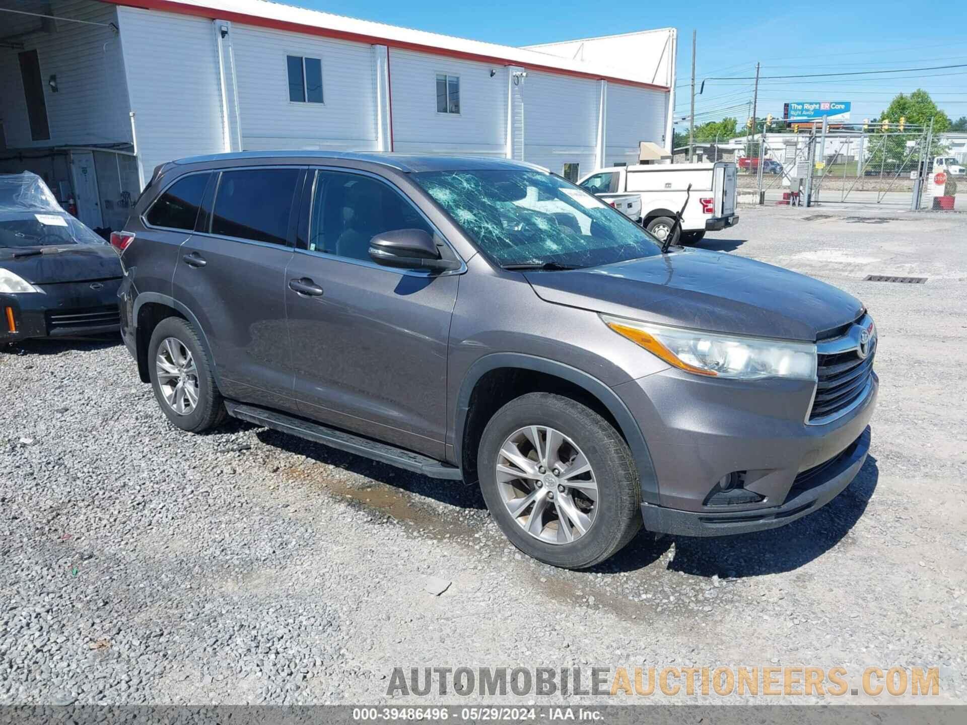 5TDJKRFH8FS104113 TOYOTA HIGHLANDER 2015