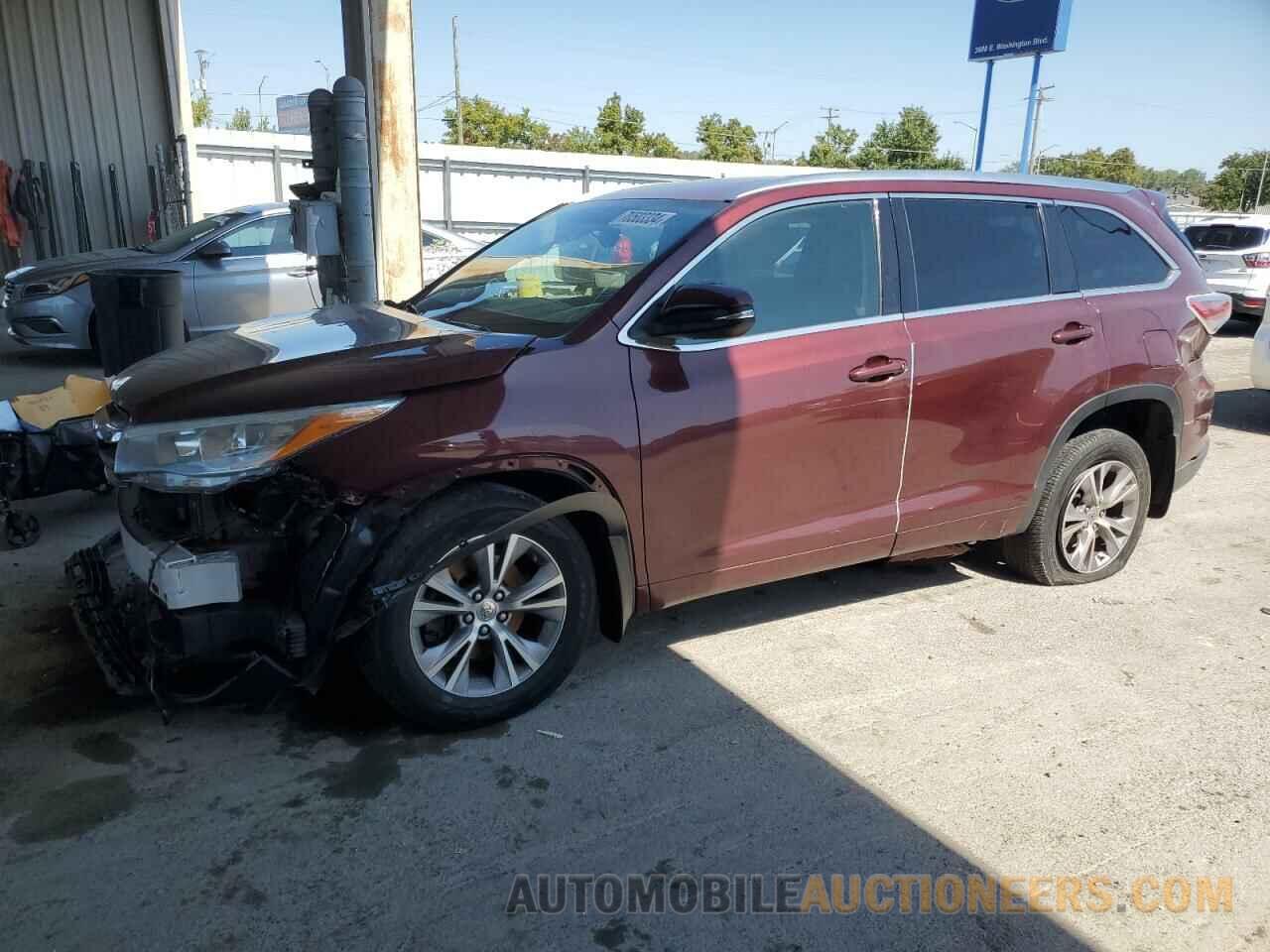 5TDJKRFH8FS114267 TOYOTA HIGHLANDER 2015