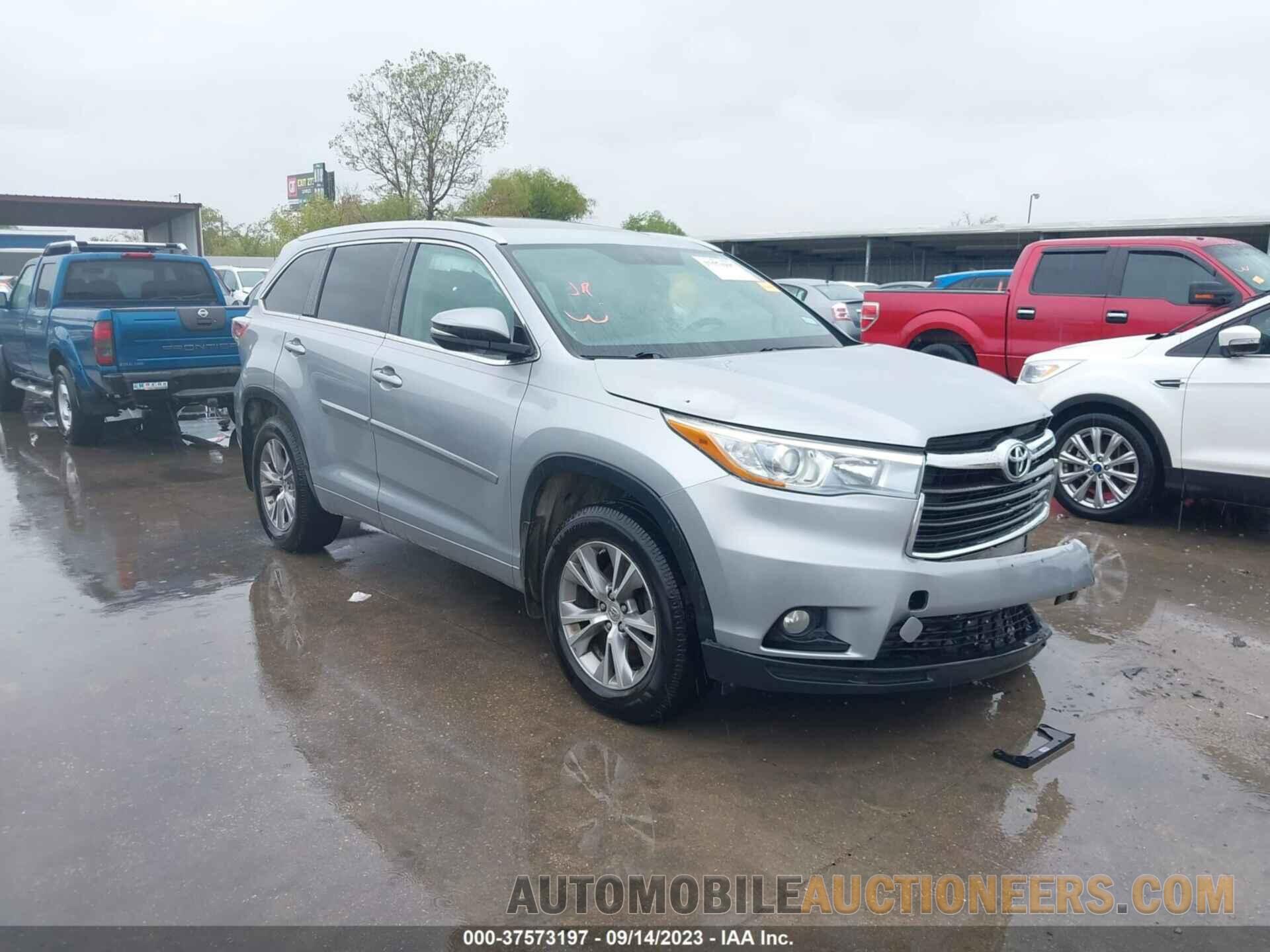 5TDJKRFH8FS123549 TOYOTA HIGHLANDER 2015