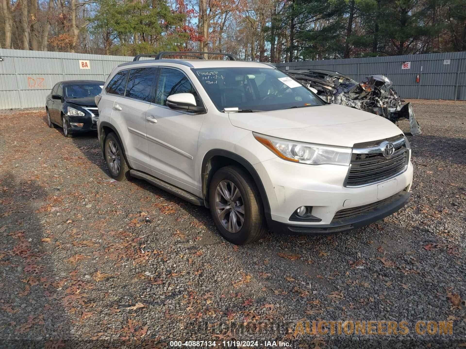 5TDJKRFH8FS133448 TOYOTA HIGHLANDER 2015