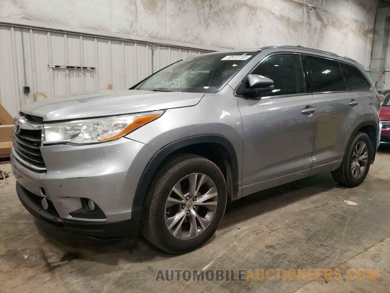 5TDJKRFH8FS149407 TOYOTA HIGHLANDER 2015