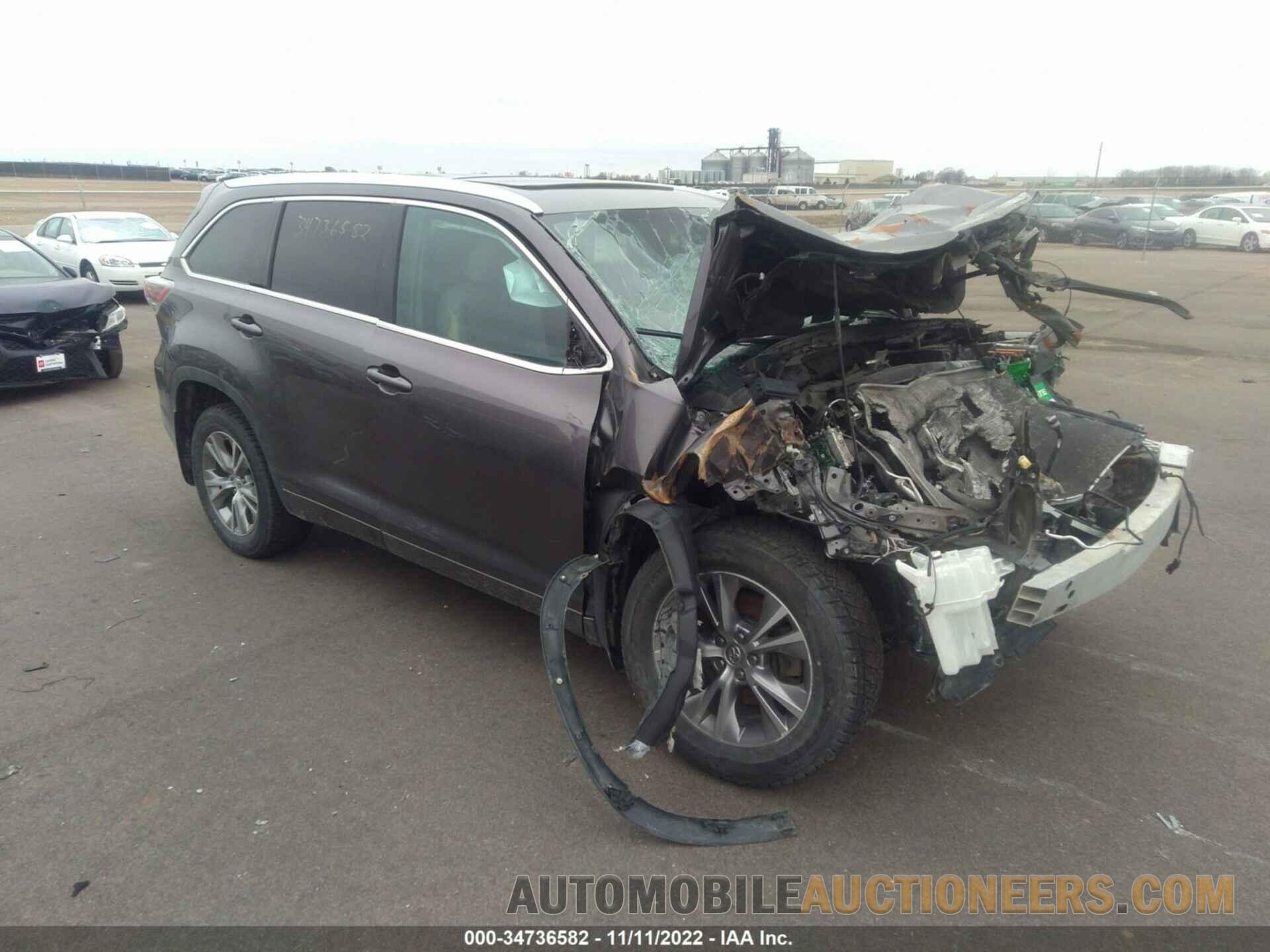 5TDJKRFH8FS154218 TOYOTA HIGHLANDER 2015