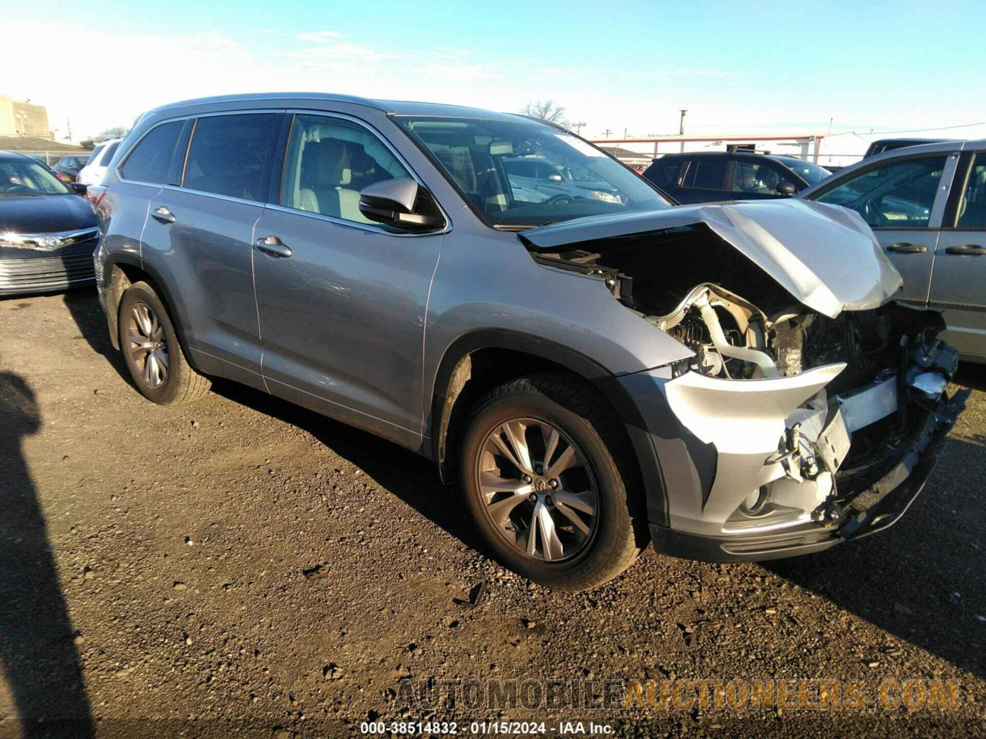 5TDJKRFH8FS160178 TOYOTA HIGHLANDER 2015