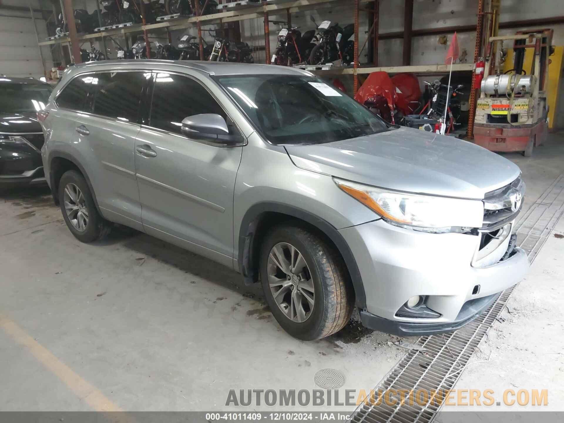 5TDJKRFH8FS177742 TOYOTA HIGHLANDER 2015