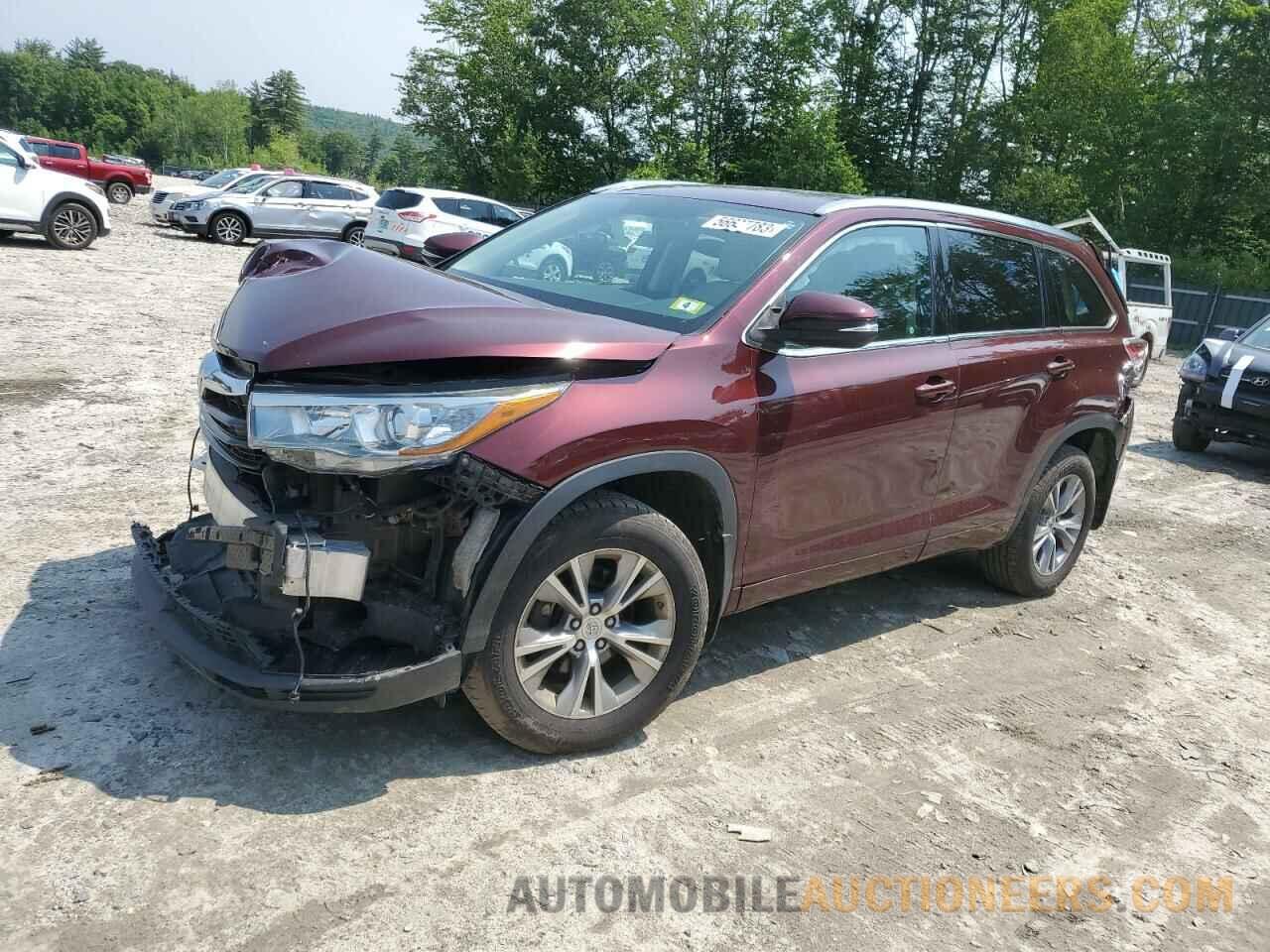 5TDJKRFH8FS179197 TOYOTA HIGHLANDER 2015