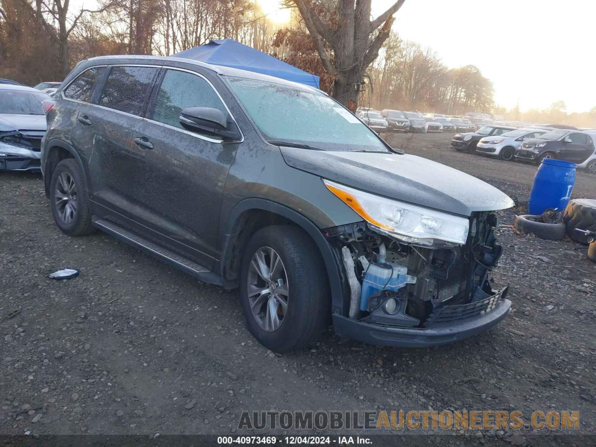 5TDJKRFH8FS183069 TOYOTA HIGHLANDER 2015