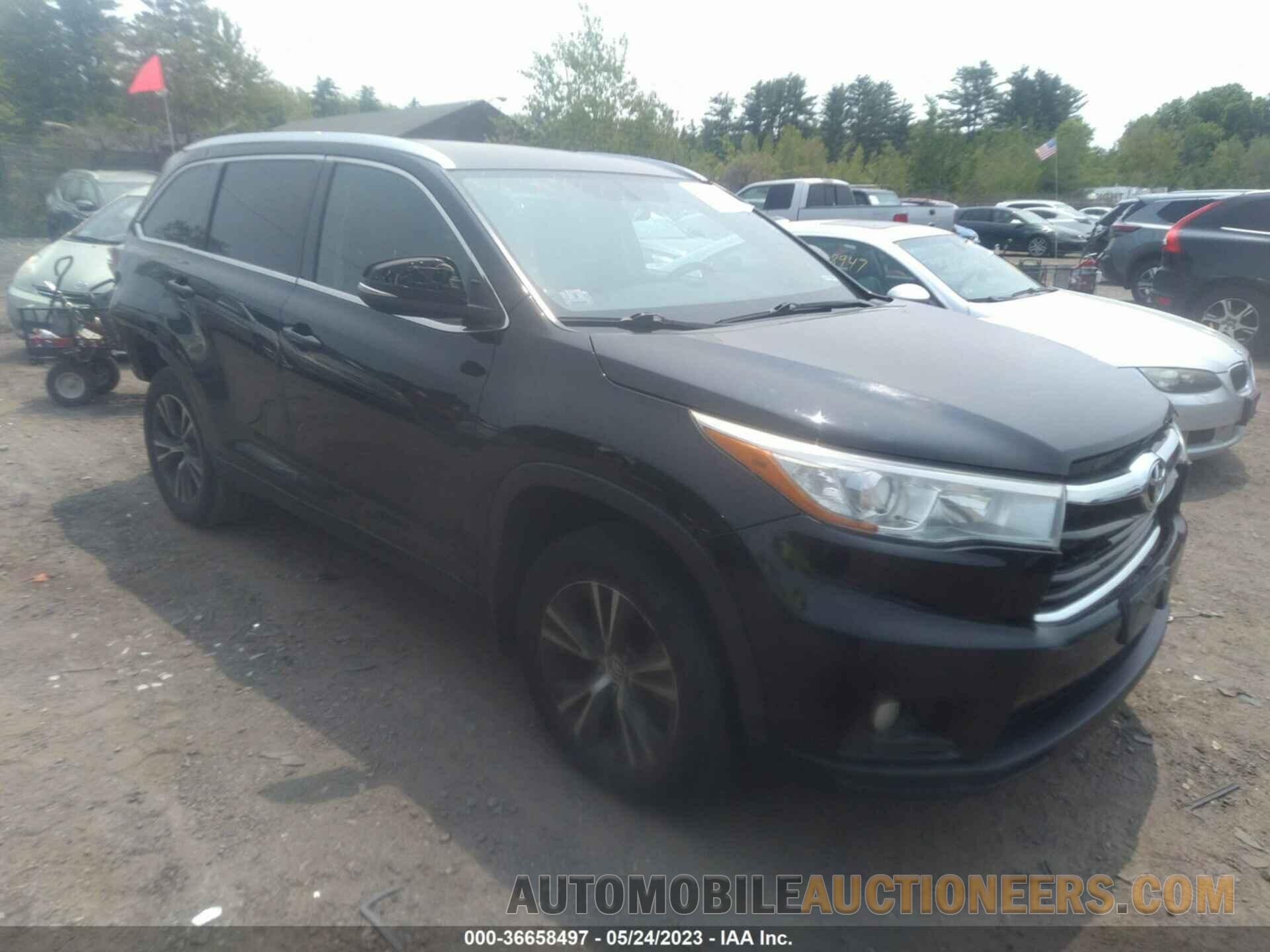 5TDJKRFH8GS231736 TOYOTA HIGHLANDER 2016