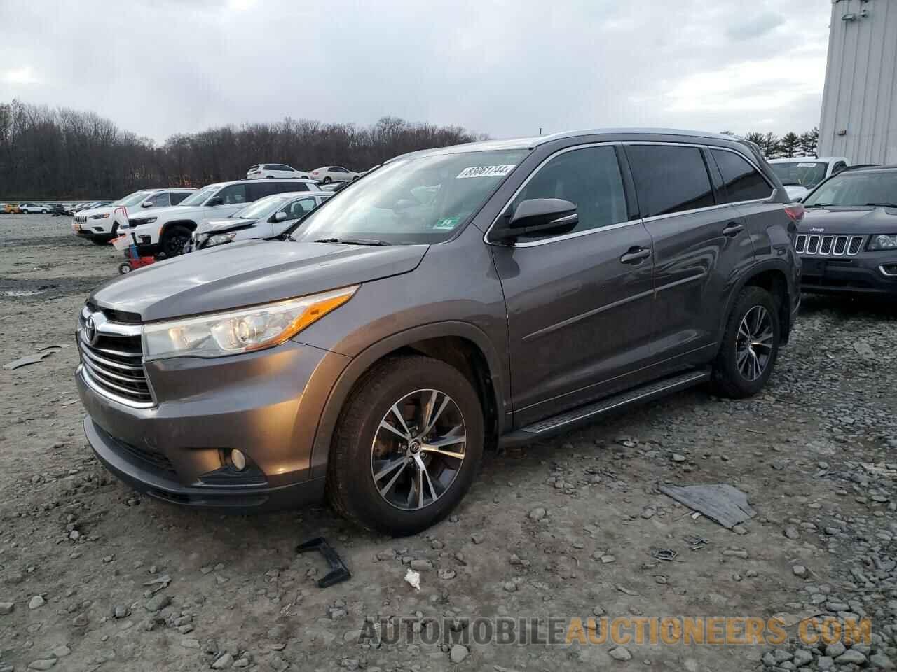 5TDJKRFH8GS249296 TOYOTA HIGHLANDER 2016