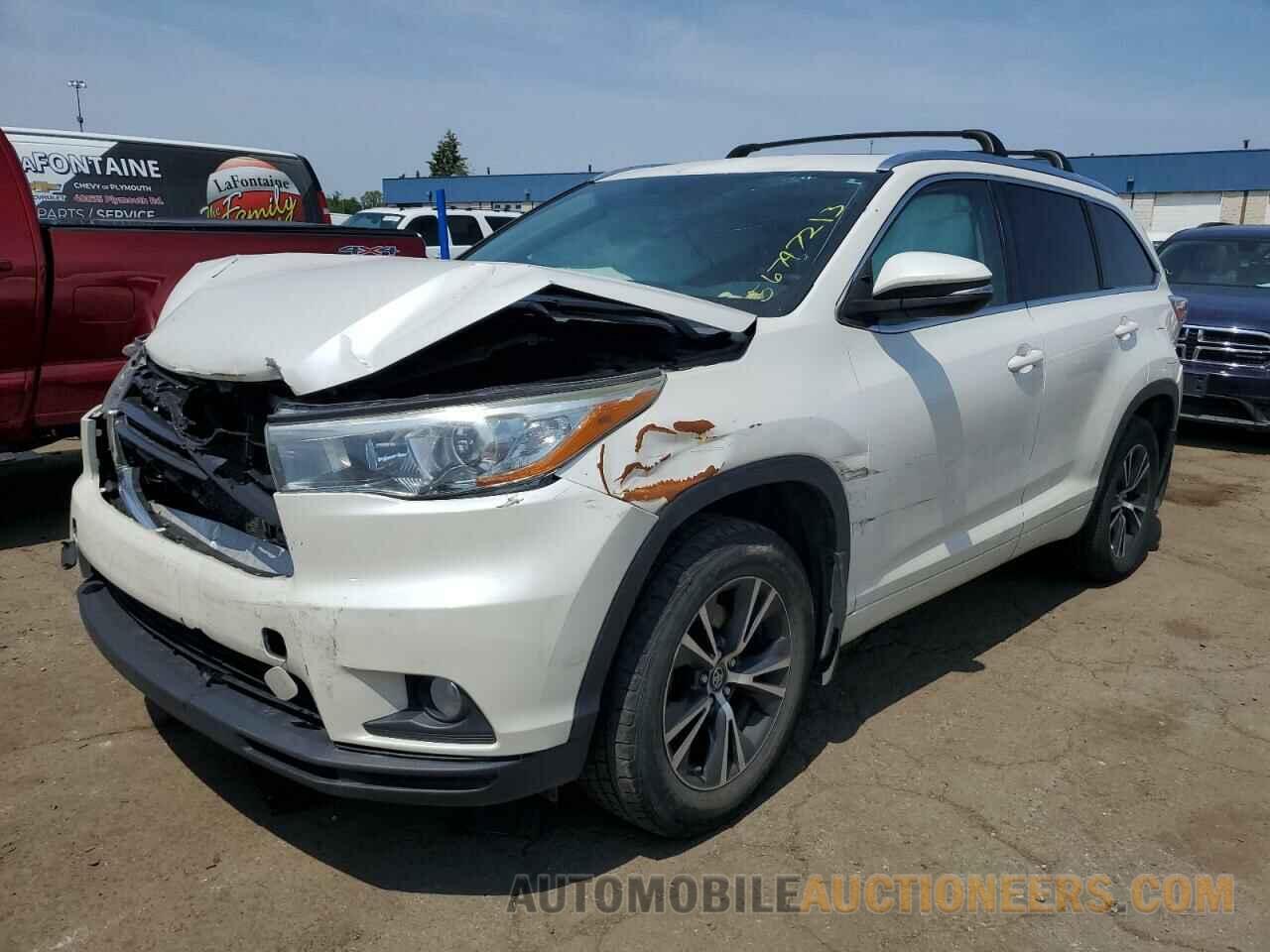 5TDJKRFH8GS254191 TOYOTA HIGHLANDER 2016