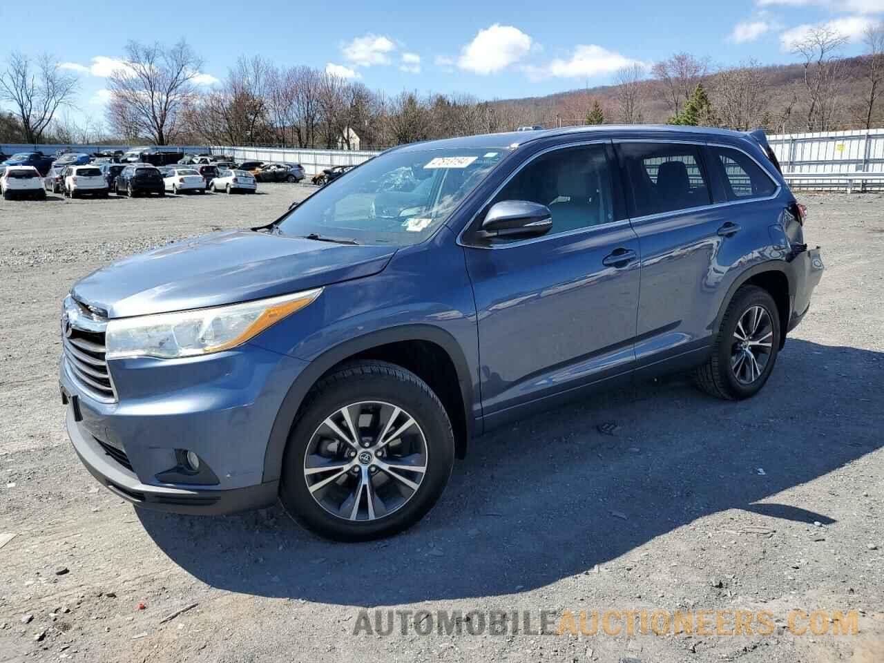 5TDJKRFH8GS256183 TOYOTA HIGHLANDER 2016