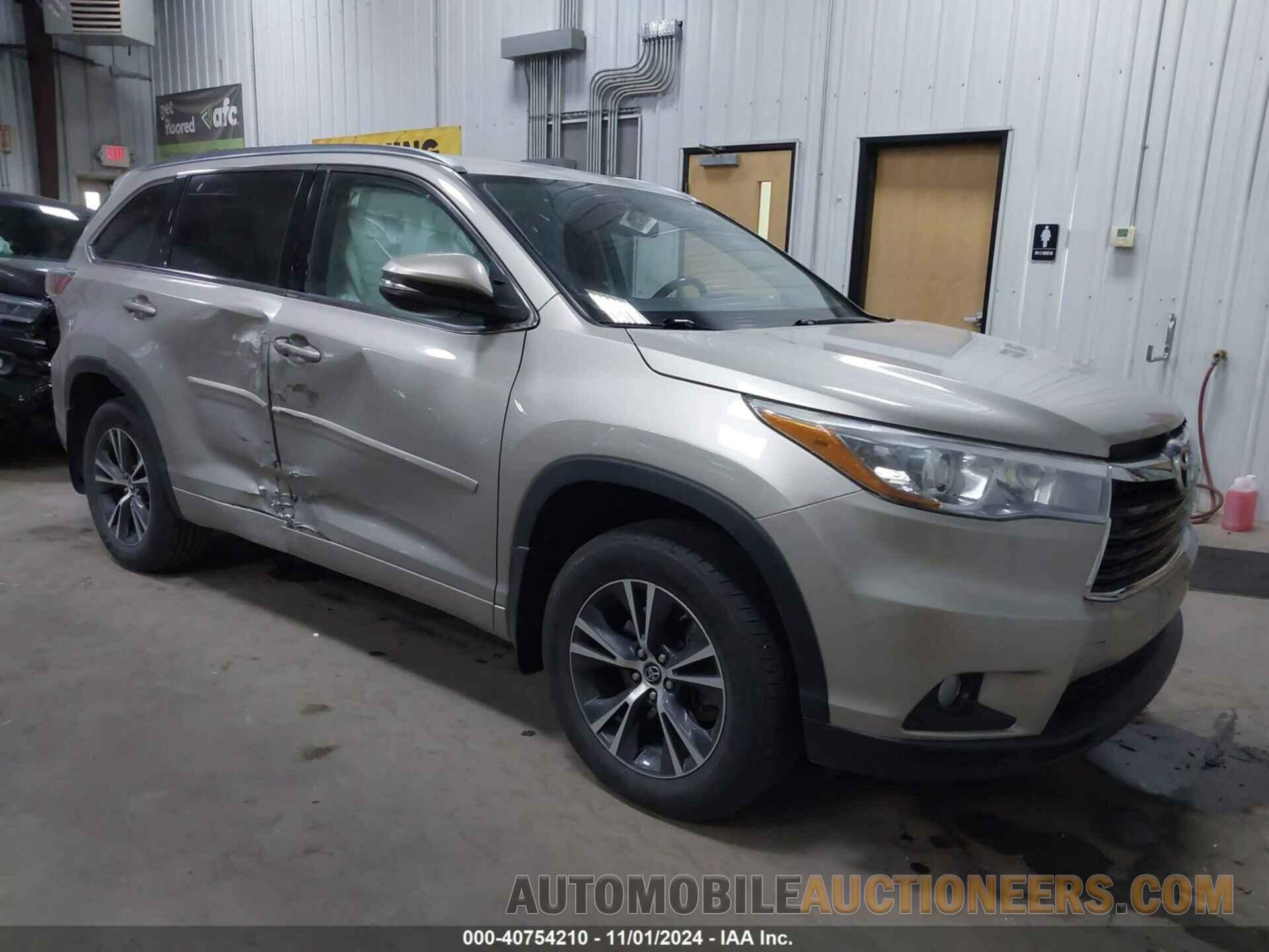 5TDJKRFH8GS277888 TOYOTA HIGHLANDER 2016