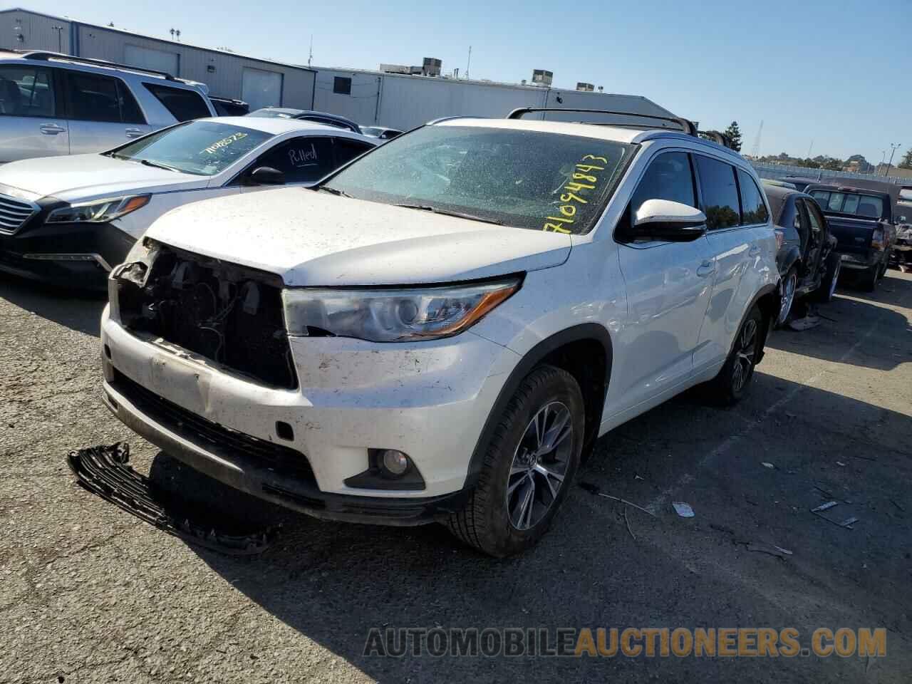 5TDJKRFH8GS282878 TOYOTA HIGHLANDER 2016