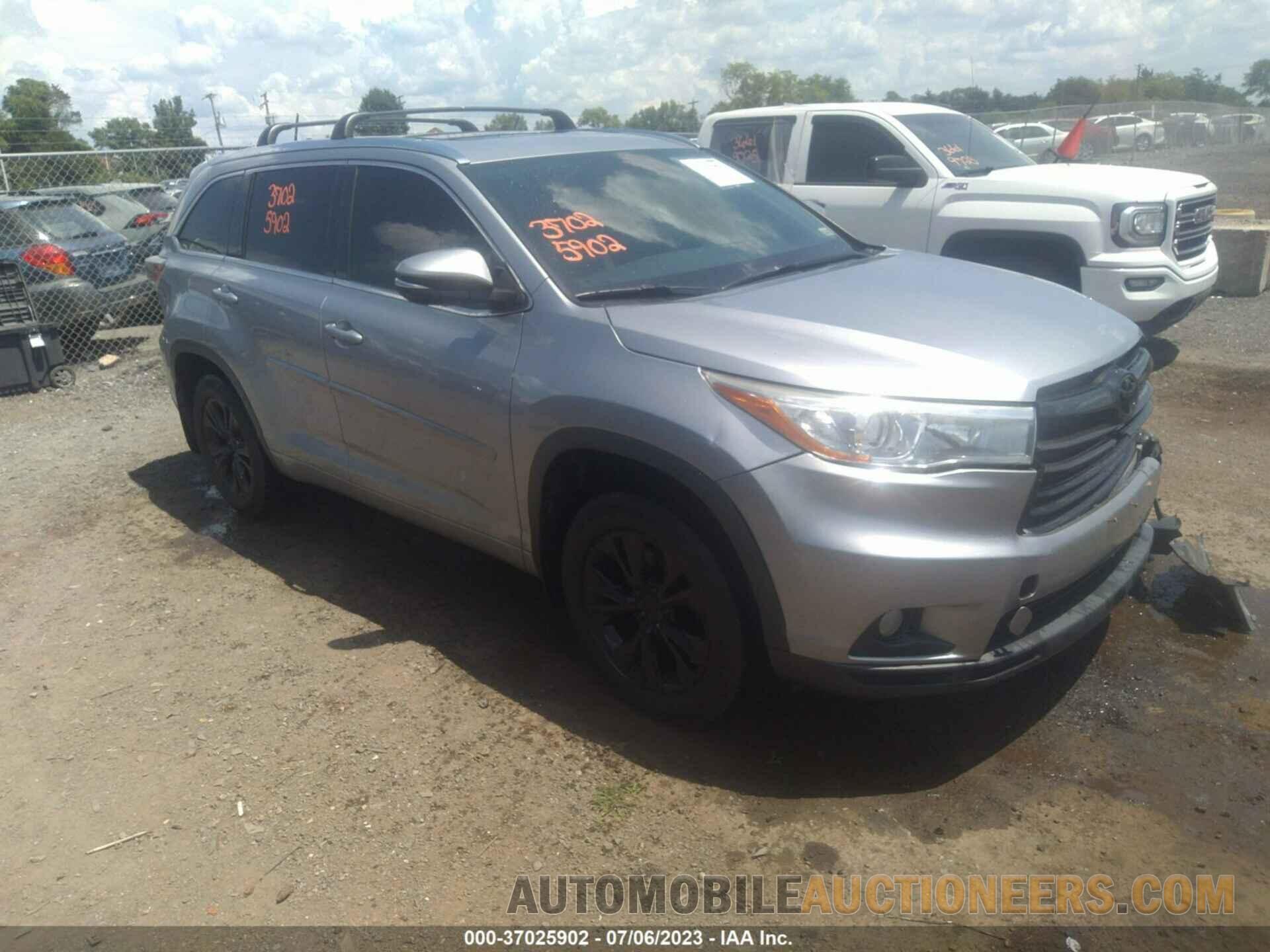 5TDJKRFH8GS288597 TOYOTA HIGHLANDER 2016