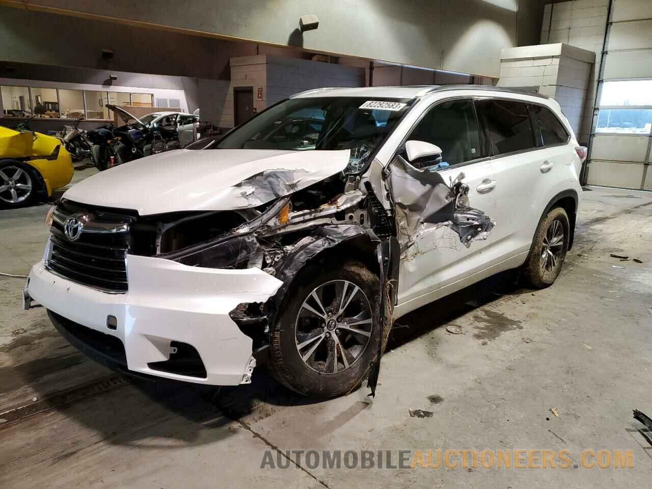 5TDJKRFH8GS289748 TOYOTA HIGHLANDER 2016