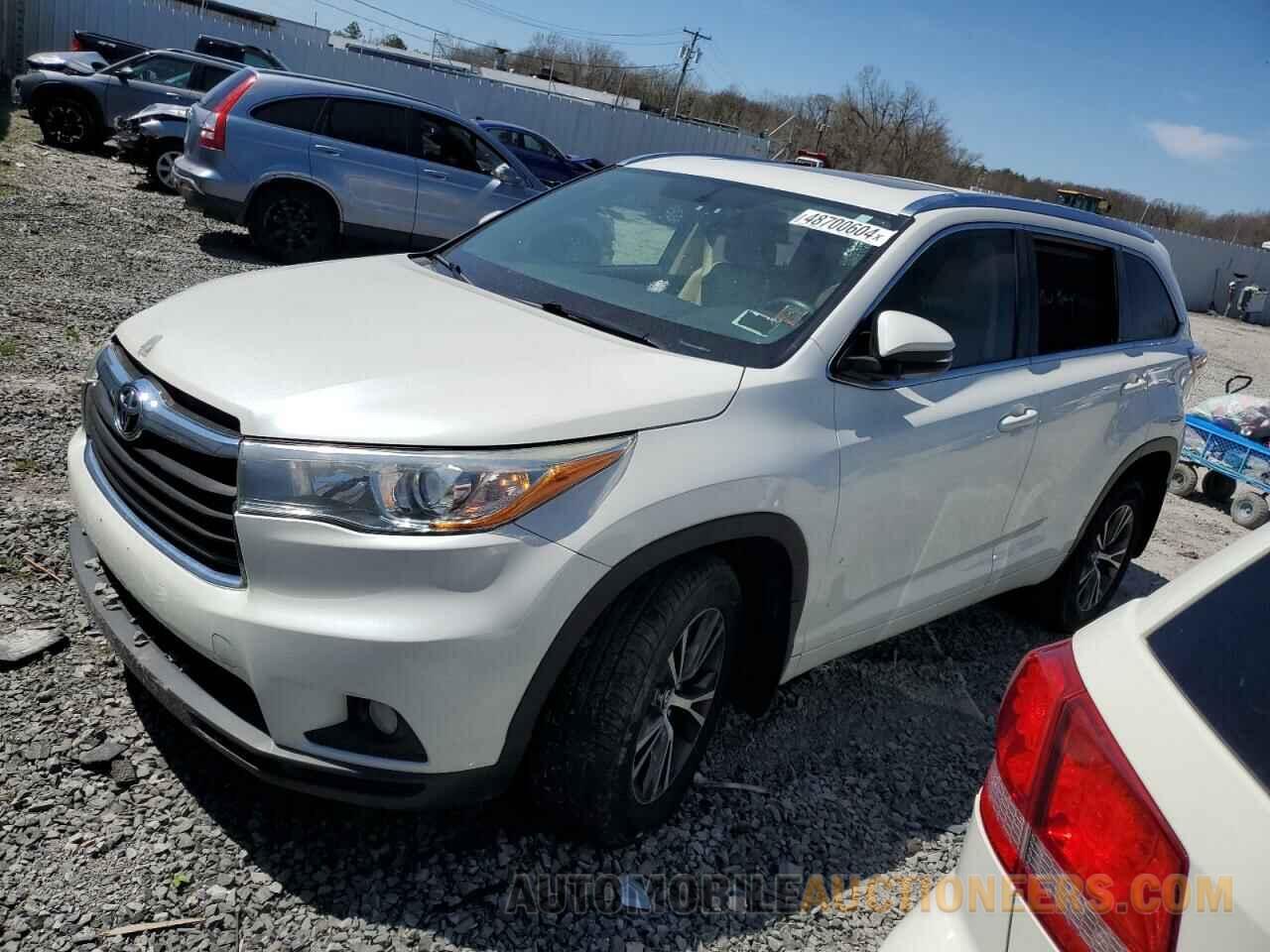 5TDJKRFH8GS302210 TOYOTA HIGHLANDER 2016