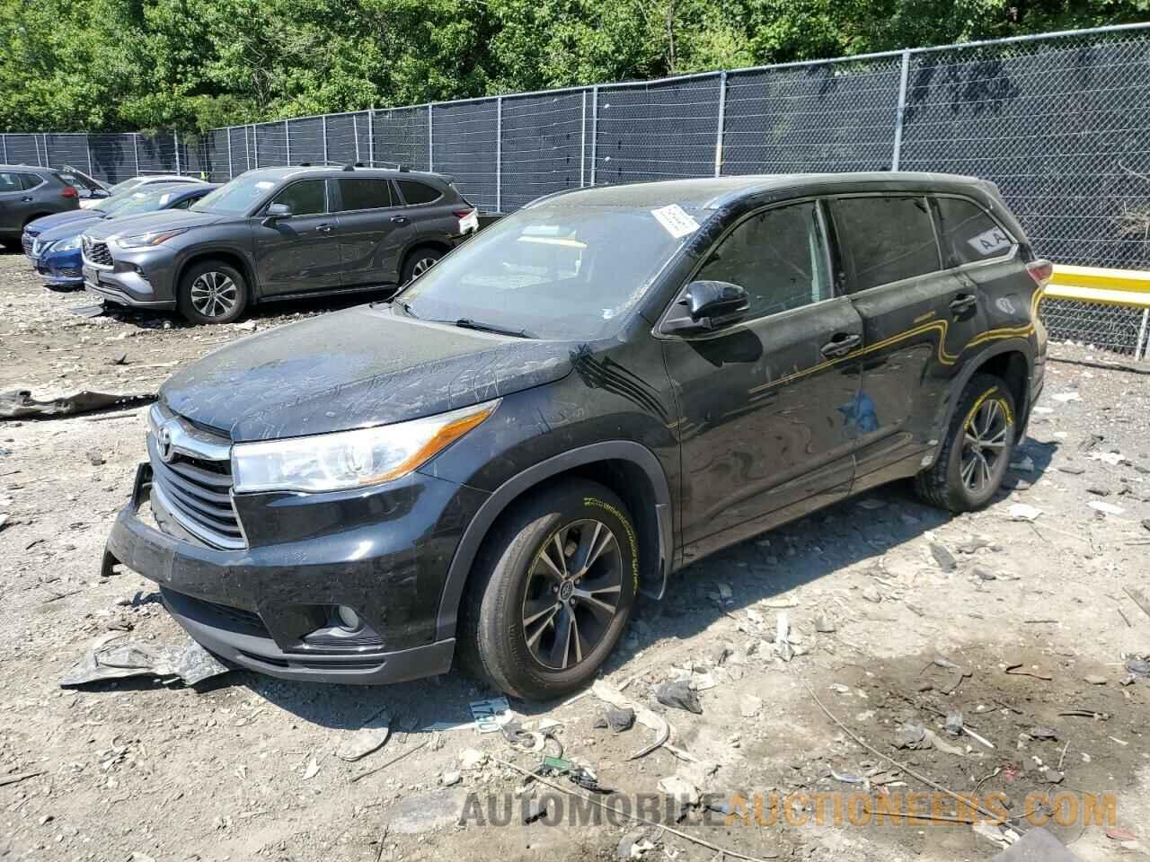 5TDJKRFH8GS320965 TOYOTA HIGHLANDER 2016