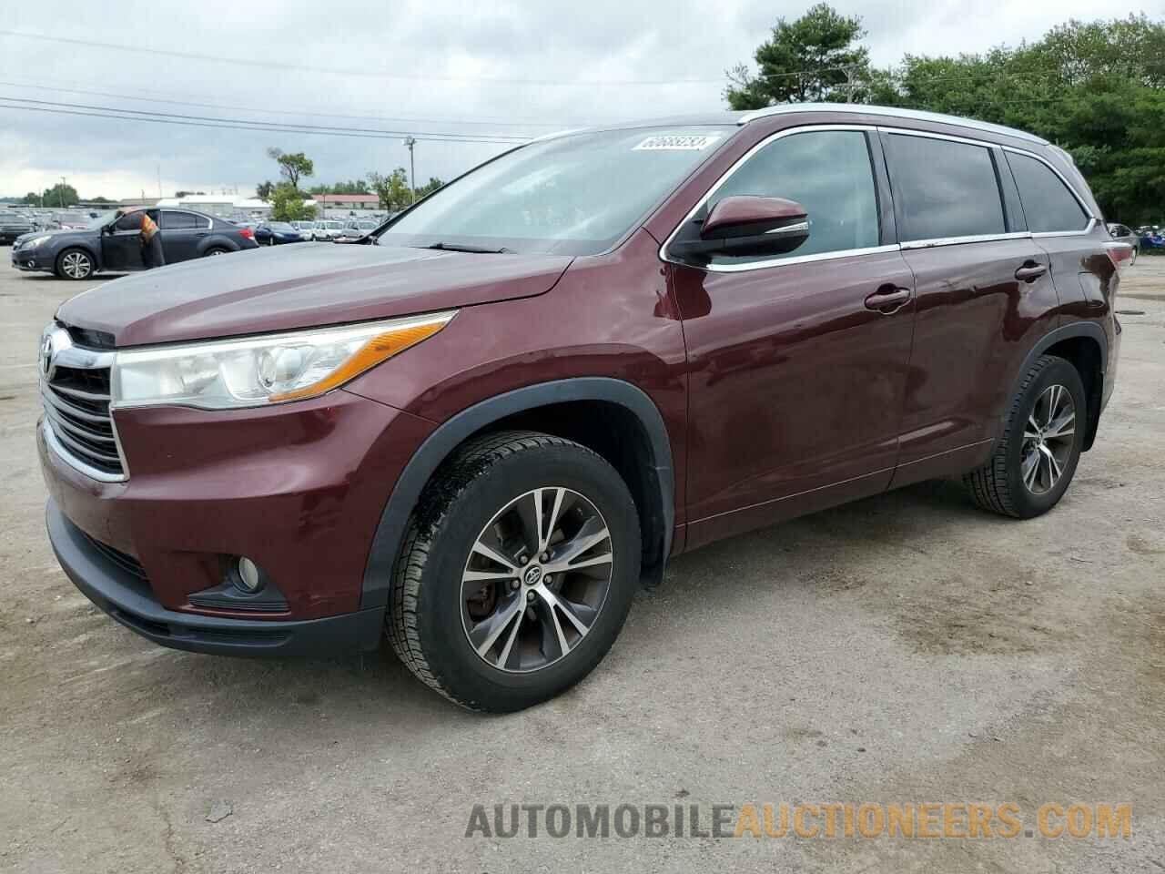 5TDJKRFH8GS349205 TOYOTA HIGHLANDER 2016