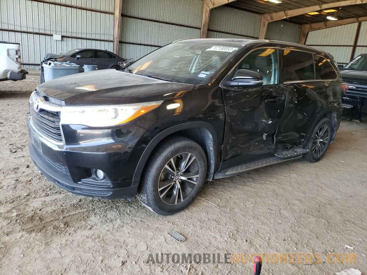 5TDJKRFH8GS503198 TOYOTA HIGHLANDER 2016