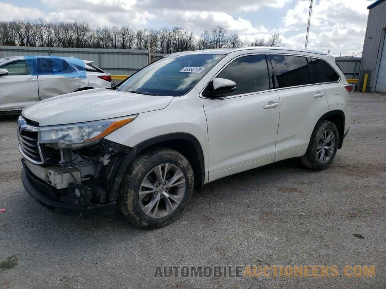 5TDJKRFH9FS080114 TOYOTA HIGHLANDER 2015