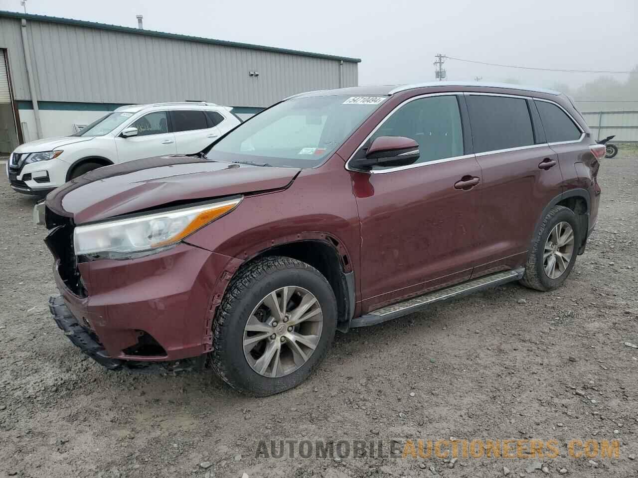 5TDJKRFH9FS100233 TOYOTA HIGHLANDER 2015