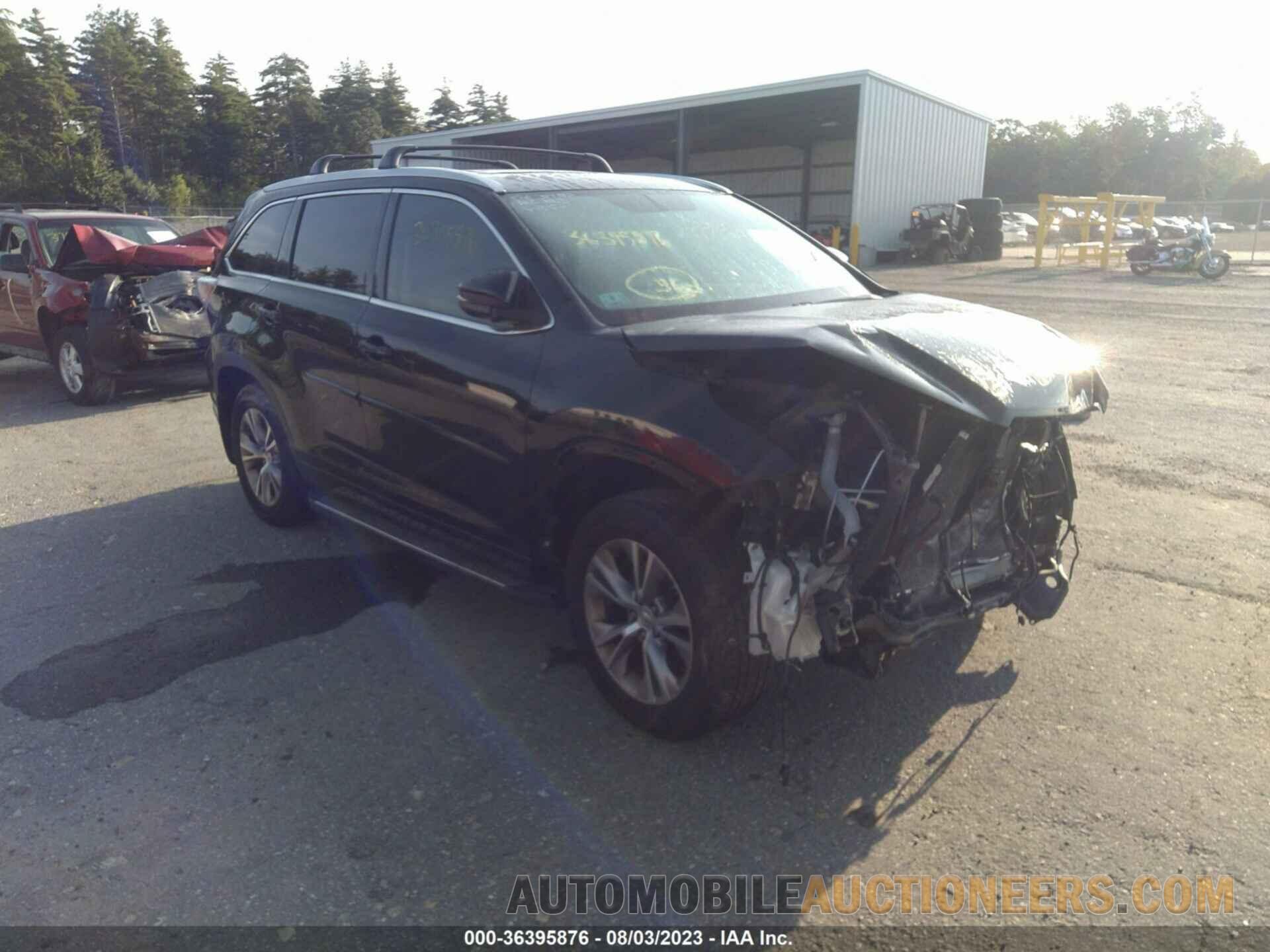 5TDJKRFH9FS115783 TOYOTA HIGHLANDER 2015