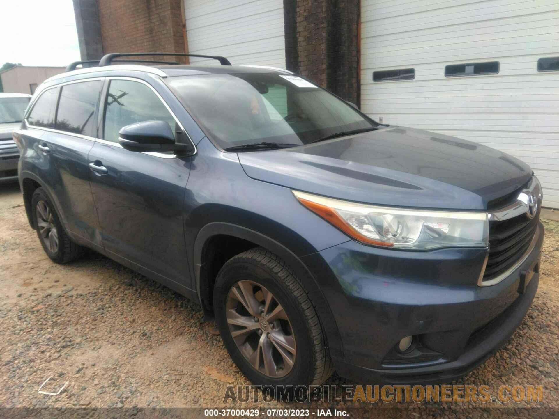 5TDJKRFH9FS124175 TOYOTA HIGHLANDER 2015