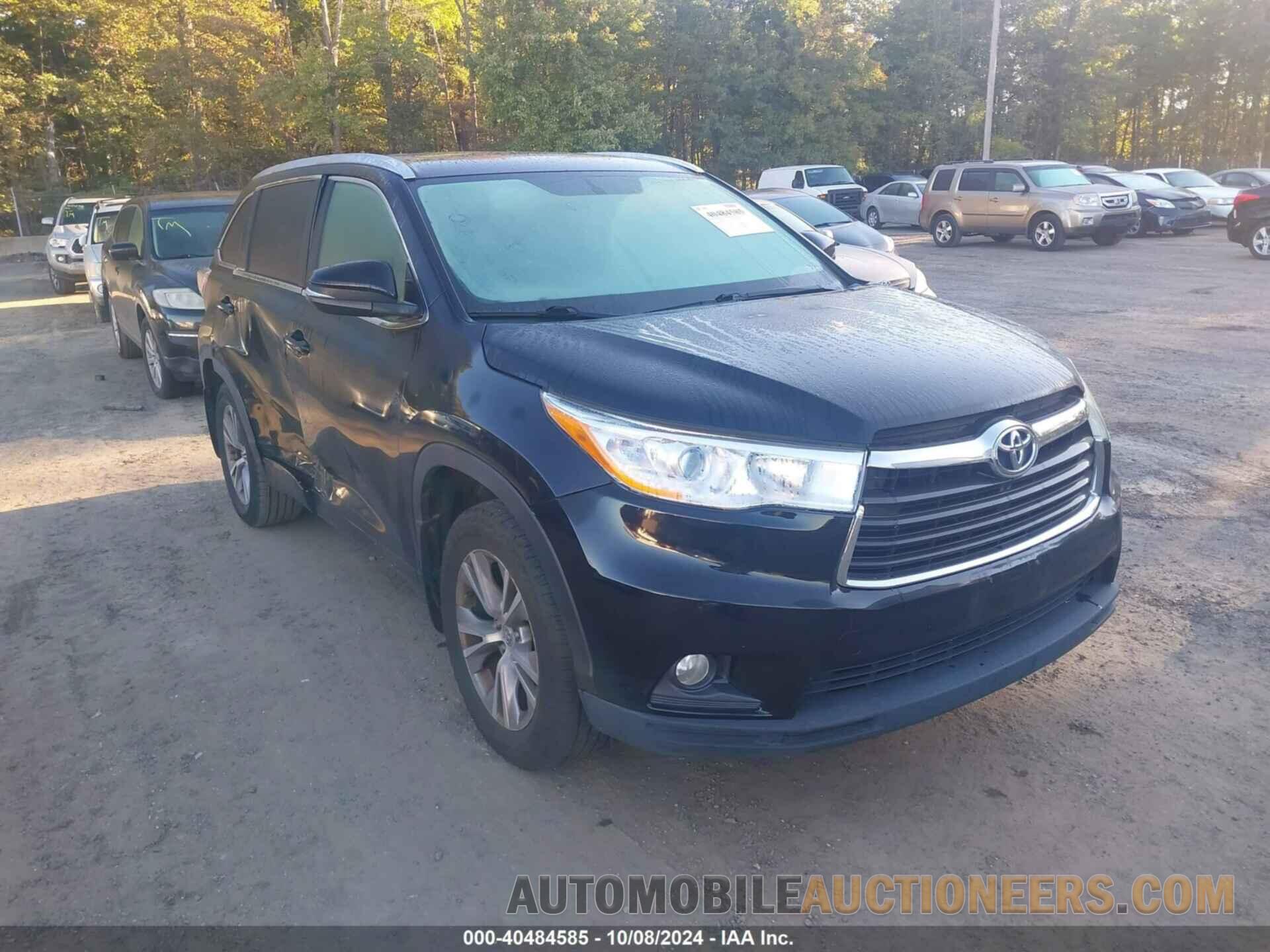 5TDJKRFH9FS135452 TOYOTA HIGHLANDER 2015