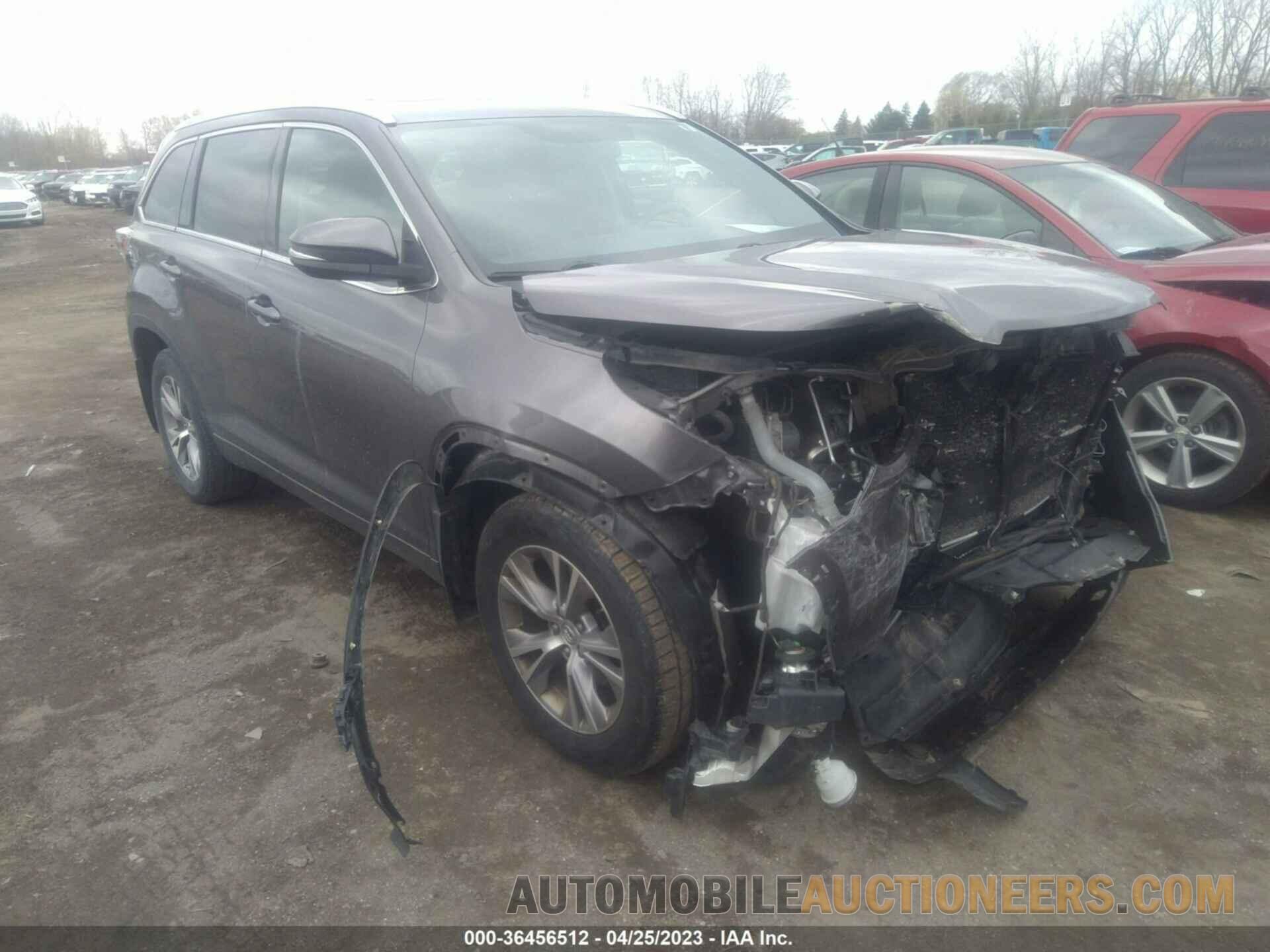 5TDJKRFH9FS136228 TOYOTA HIGHLANDER 2015