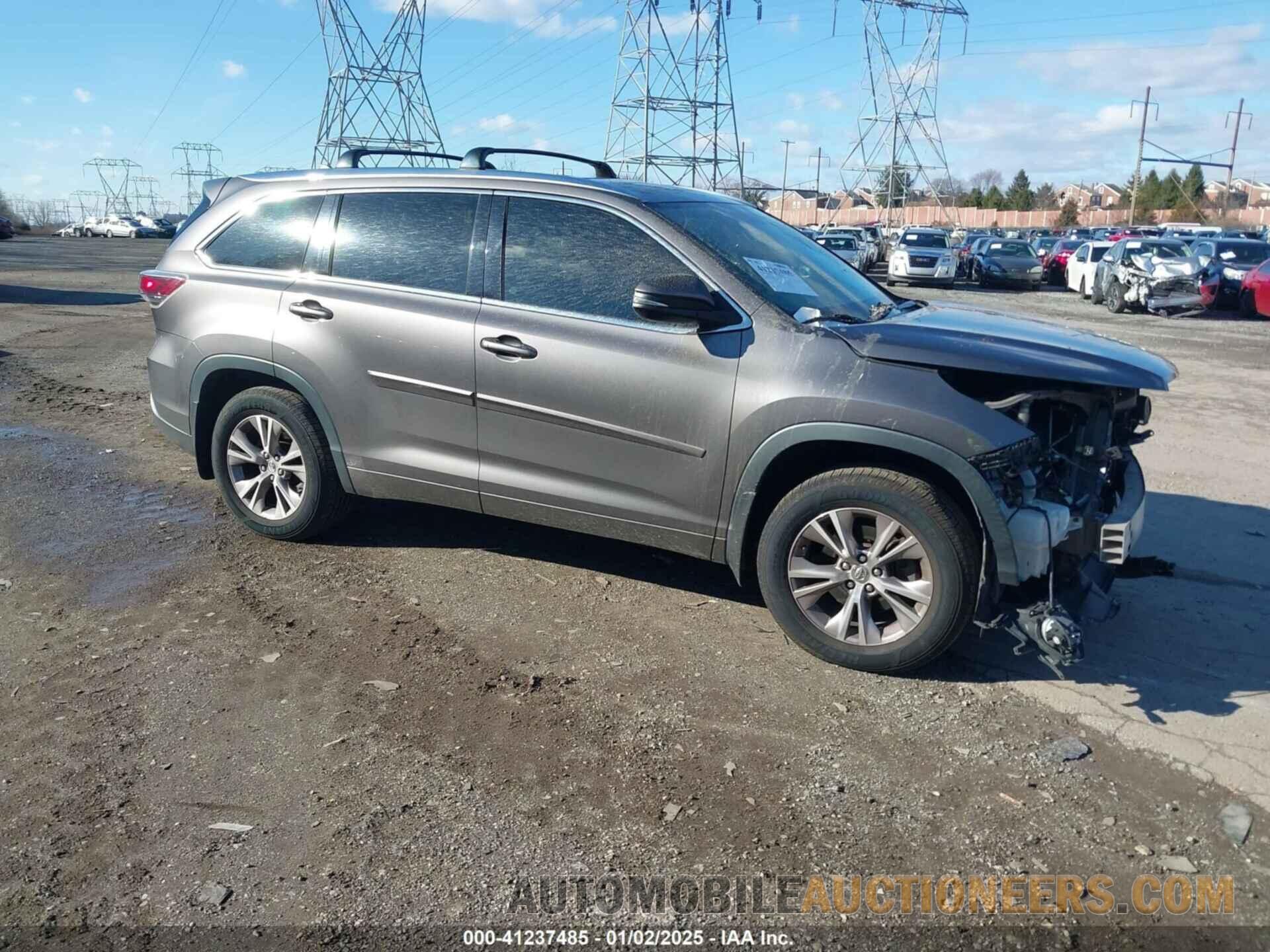 5TDJKRFH9FS137220 TOYOTA HIGHLANDER 2015