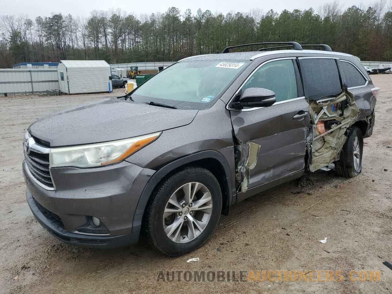 5TDJKRFH9FS144748 TOYOTA HIGHLANDER 2015