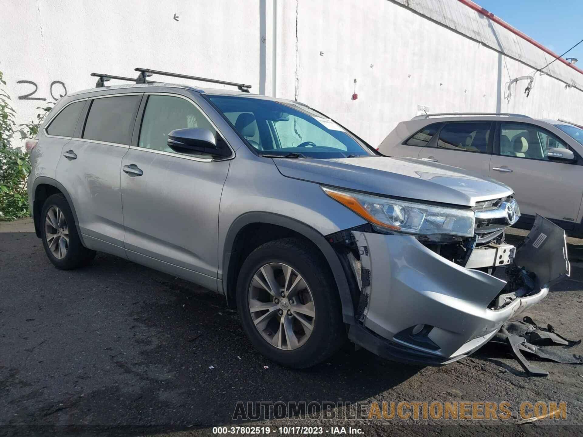 5TDJKRFH9FS150467 TOYOTA HIGHLANDER 2015