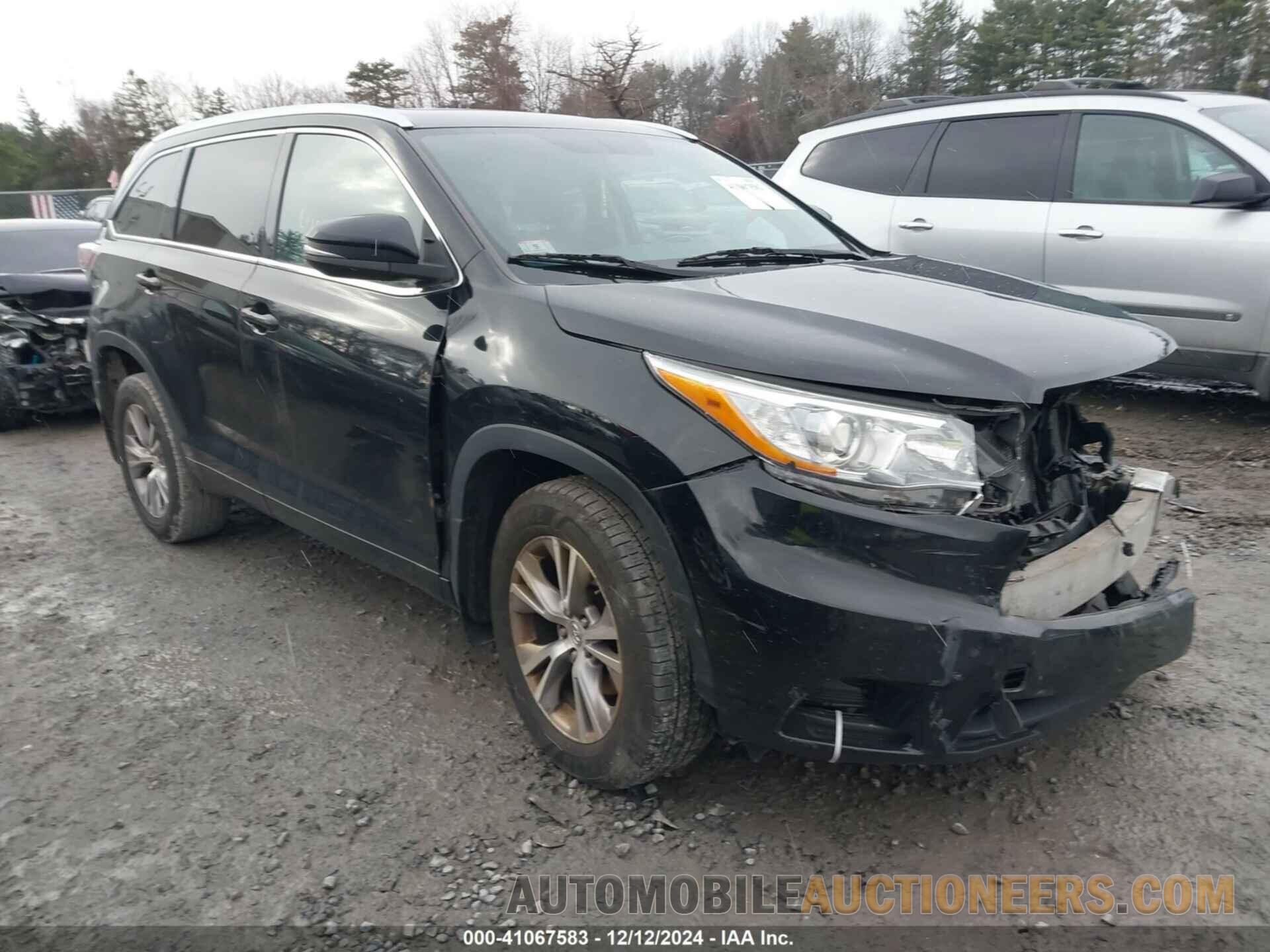 5TDJKRFH9FS156821 TOYOTA HIGHLANDER 2015